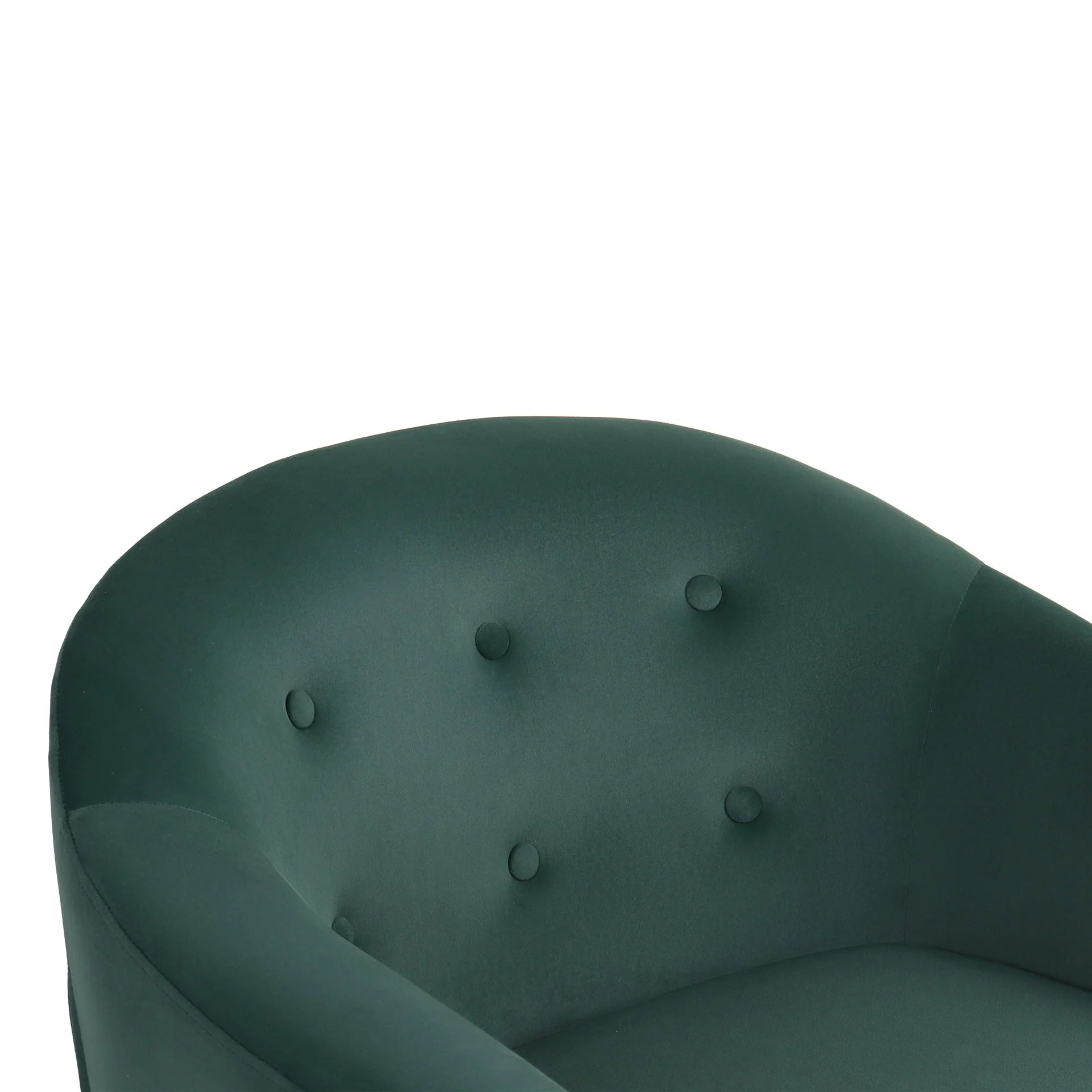 Millo Velvet Armchair - Dark Green - Image 15