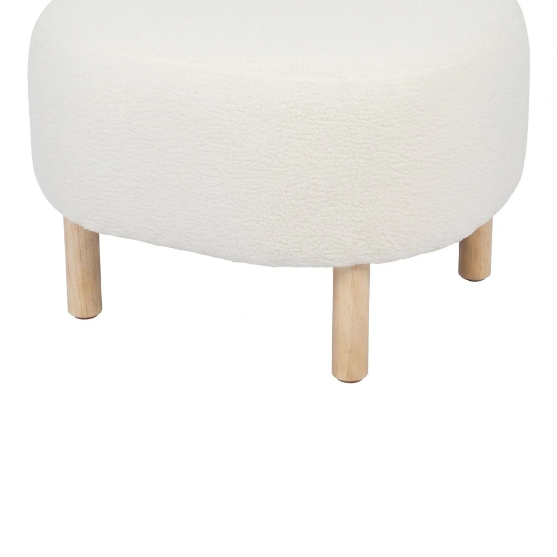 Milo Boucle Armchair - White - Image 12