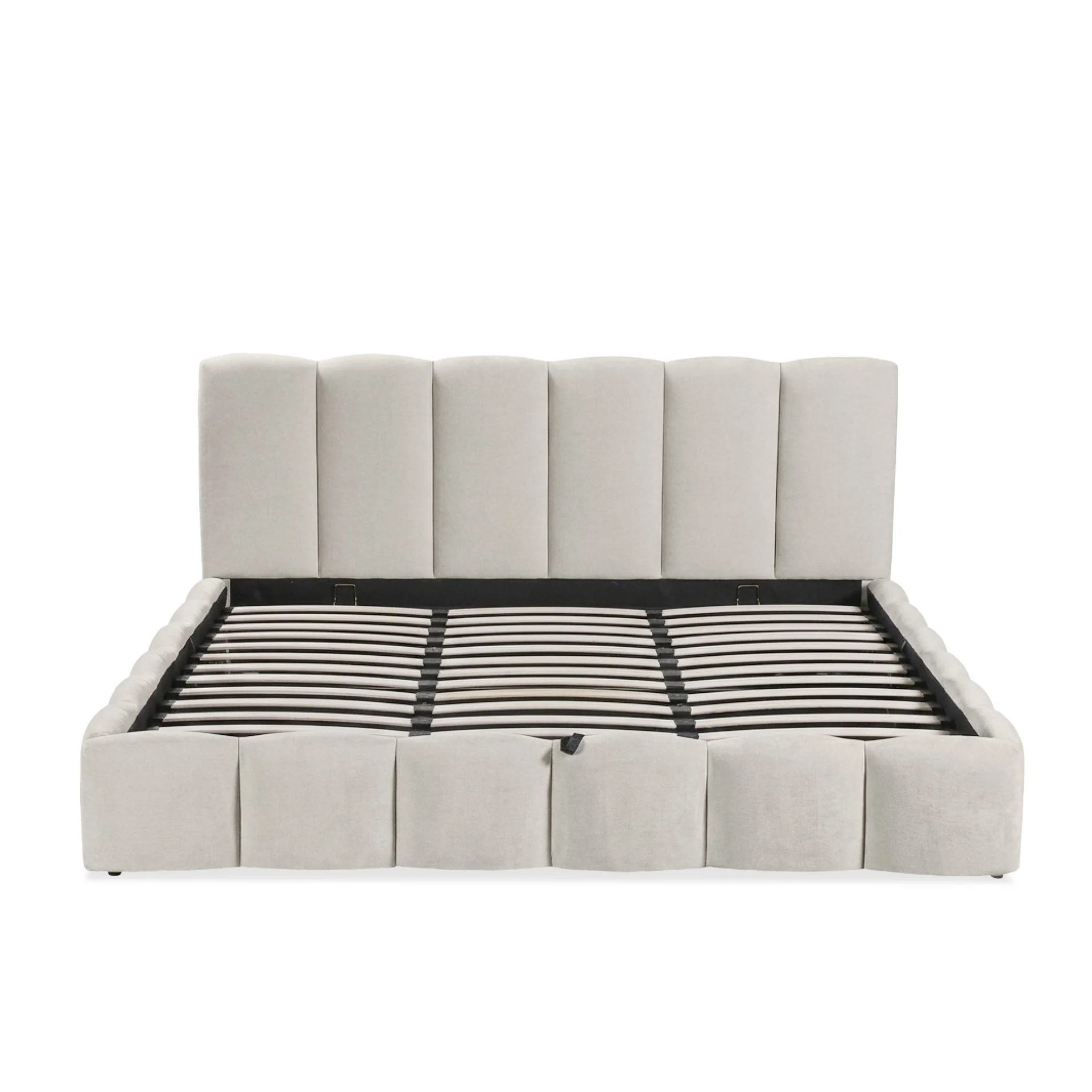 Modu Super King Gas Lift Bed Frame - Beige - Image 9