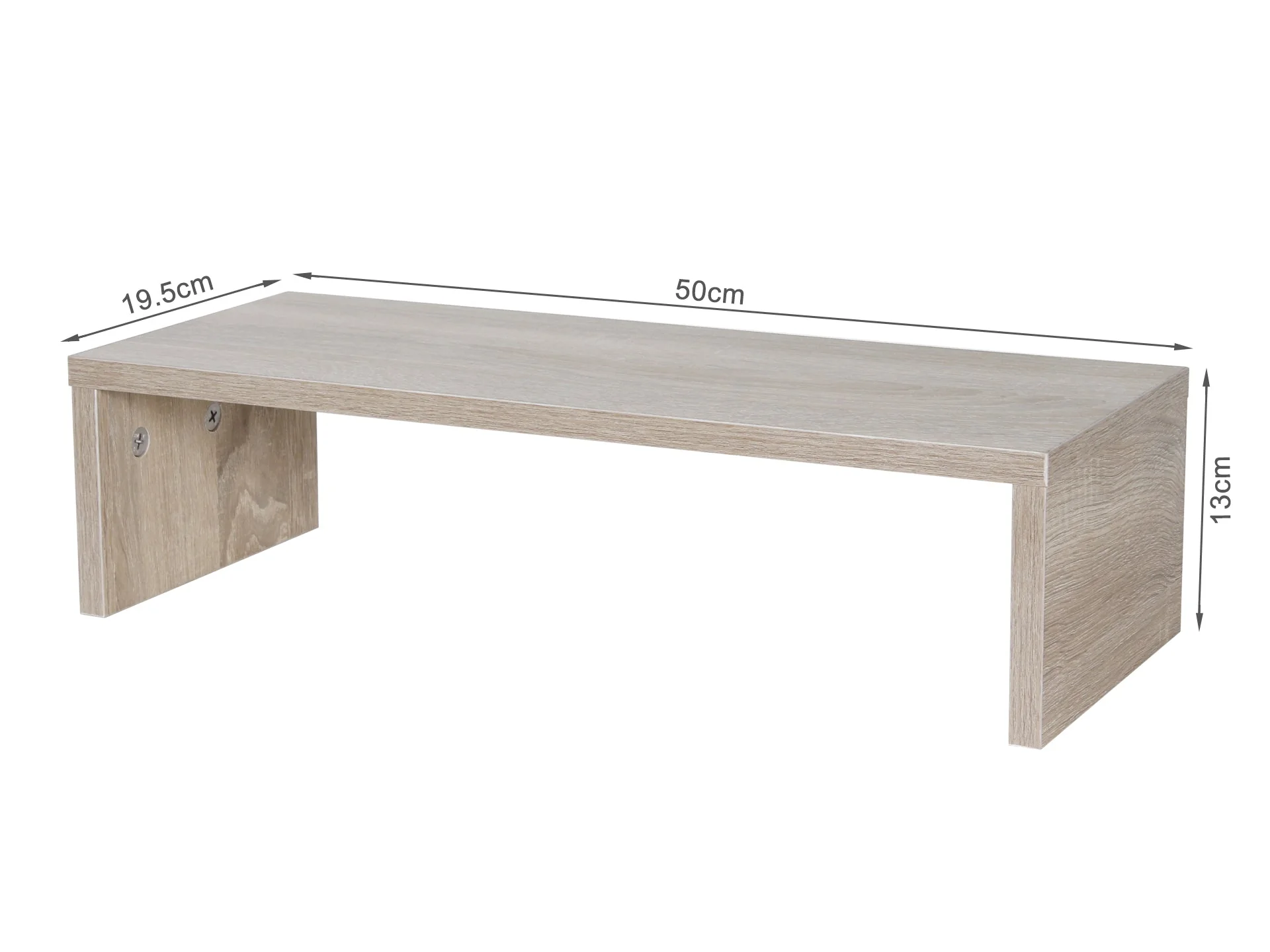 Monitor Stand Desk Storage - Oak - Image 5
