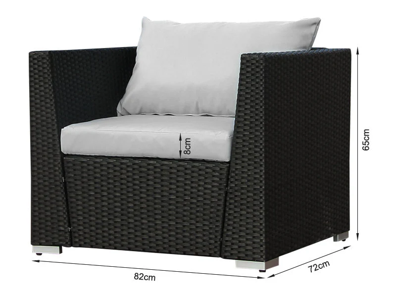 MOOREA Outdoor Rattan Furniture Set 4PCS - Image 6