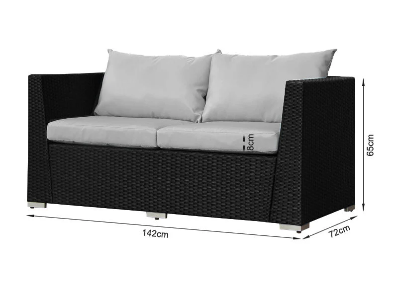 MOOREA Outdoor Rattan Furniture Set 4PCS - Image 7
