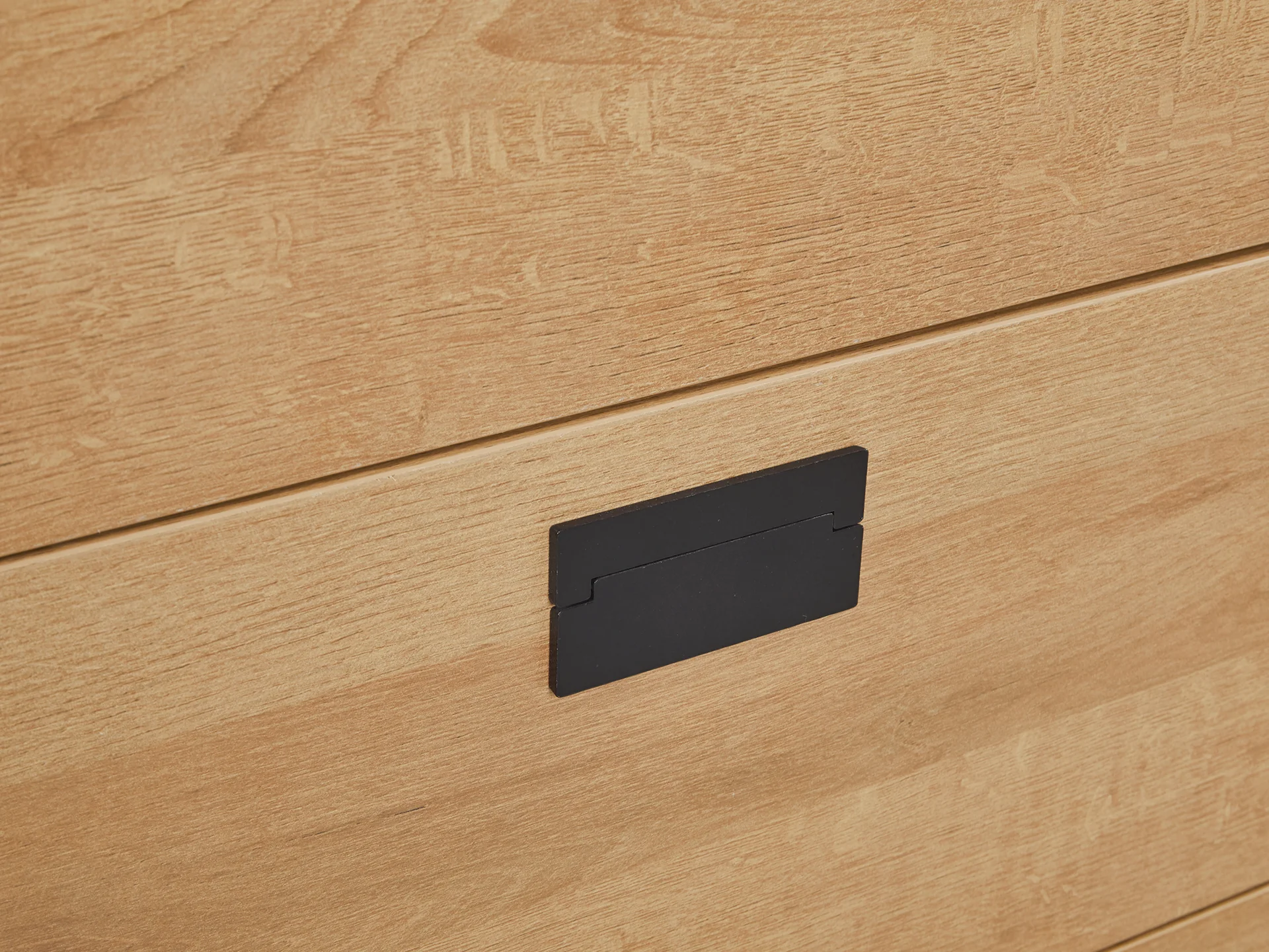 MORRIS Wooden Tallboy 4 Drawers - OAK - Image 7
