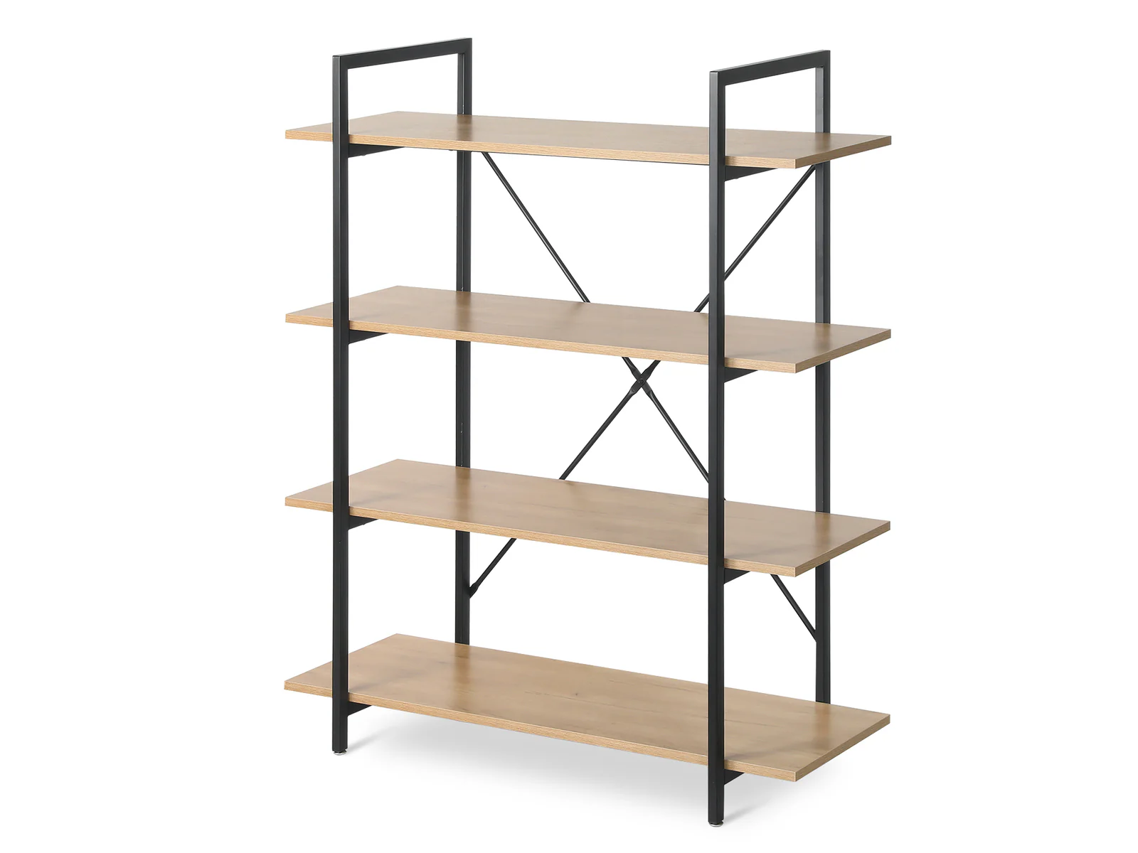 NATRON 4 Tier Bookshelf - OAK - Image 3