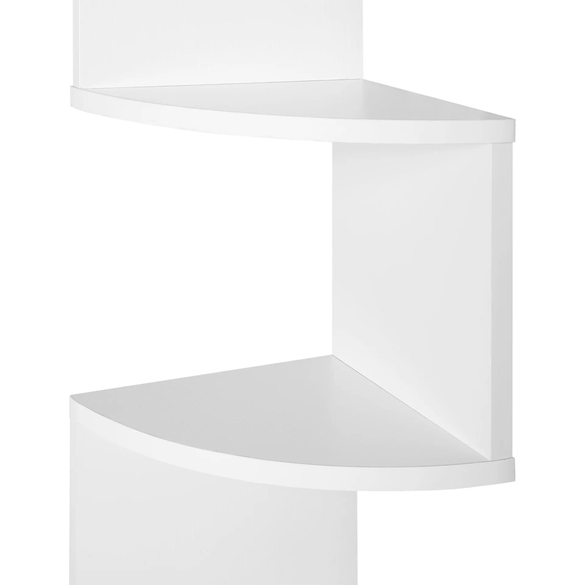 Nemi 5-Tier Wall Mounted Corner Shelf - White - Image 10