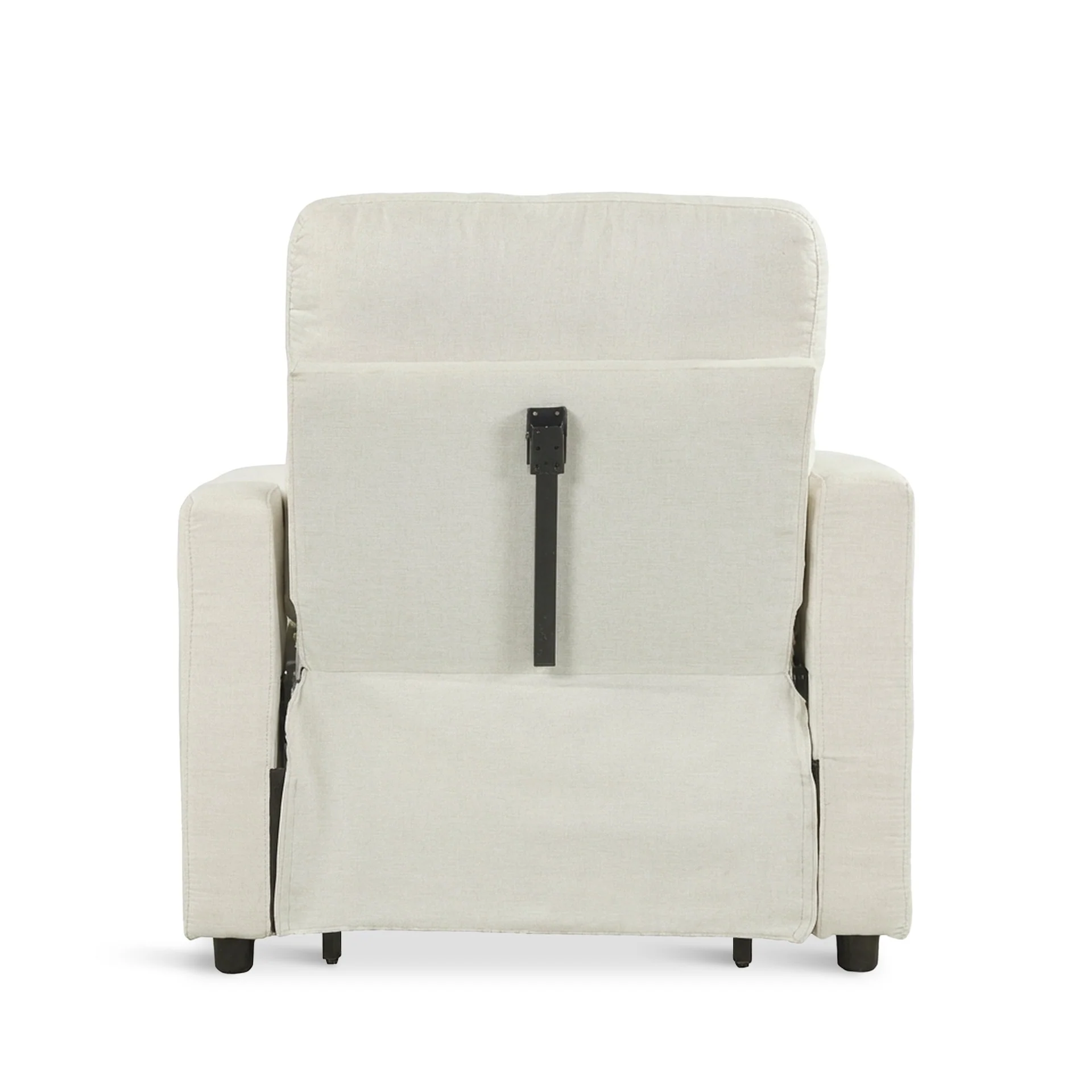 Nest Linen 1 Seater Sofa Bed - Cream - Image 12