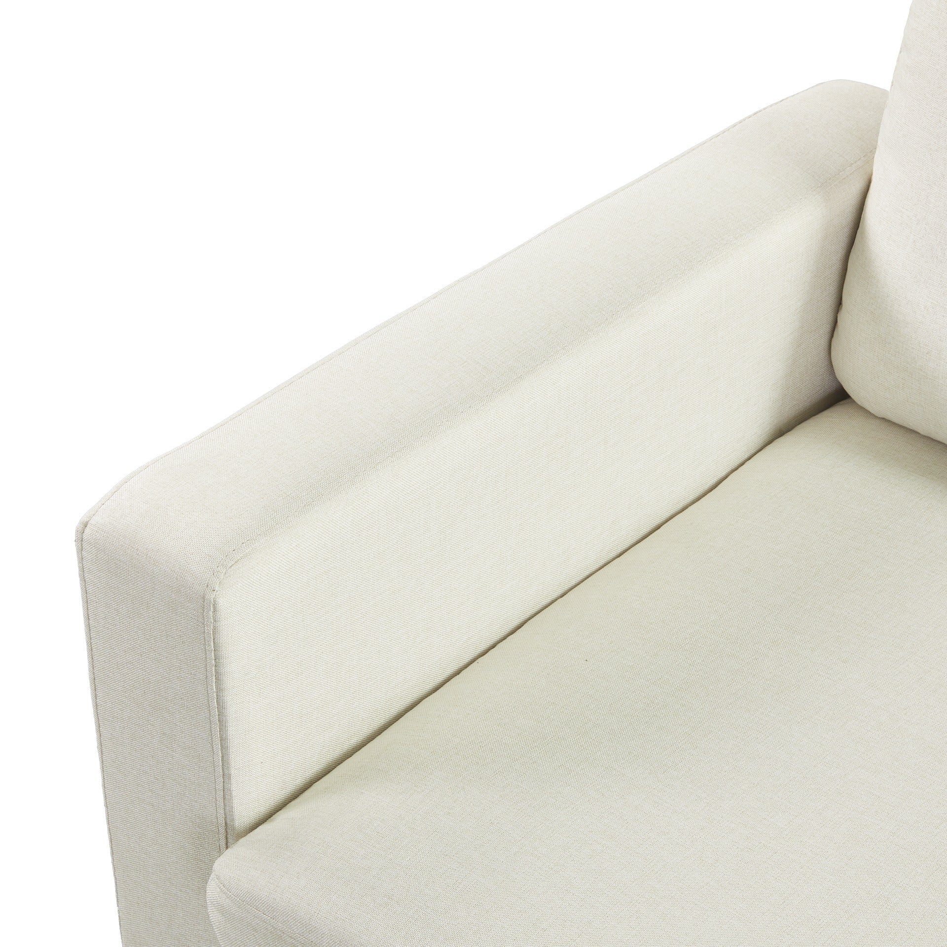 Nest Linen 1 Seater Sofa Bed - Cream - Image 18