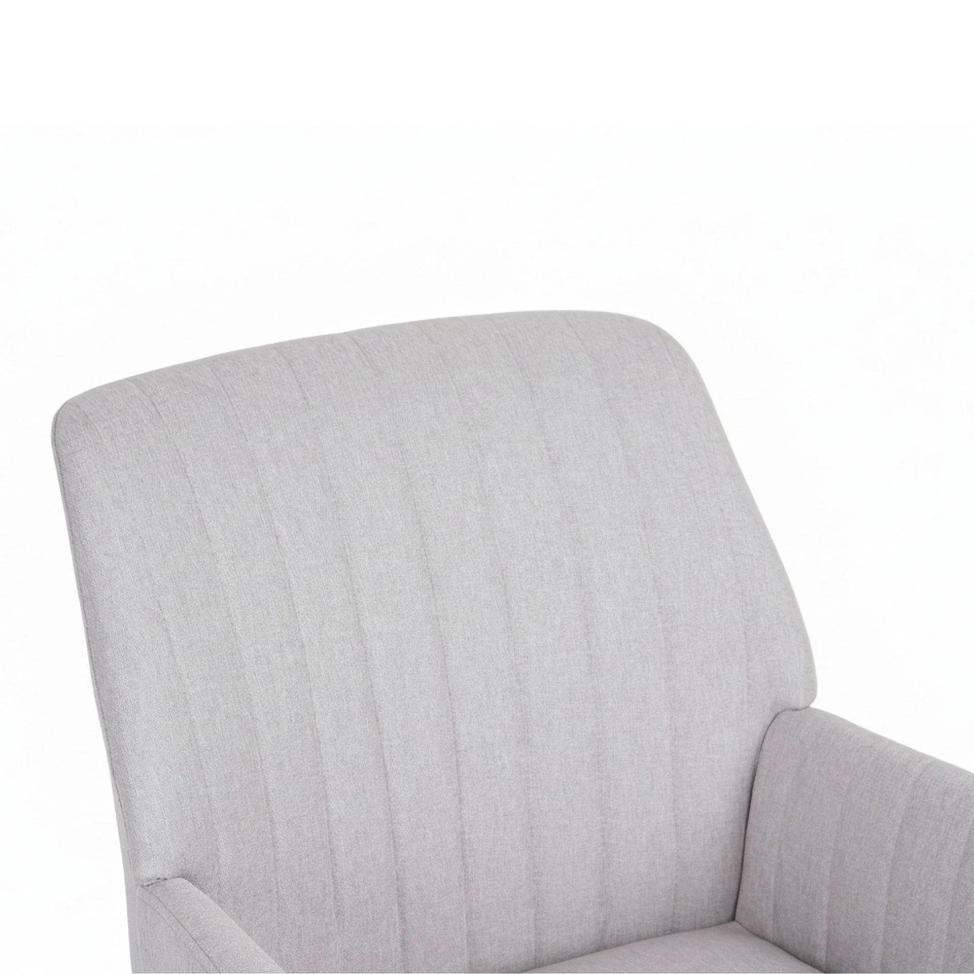 Niva Linen Armchair - Light Grey - Image 11