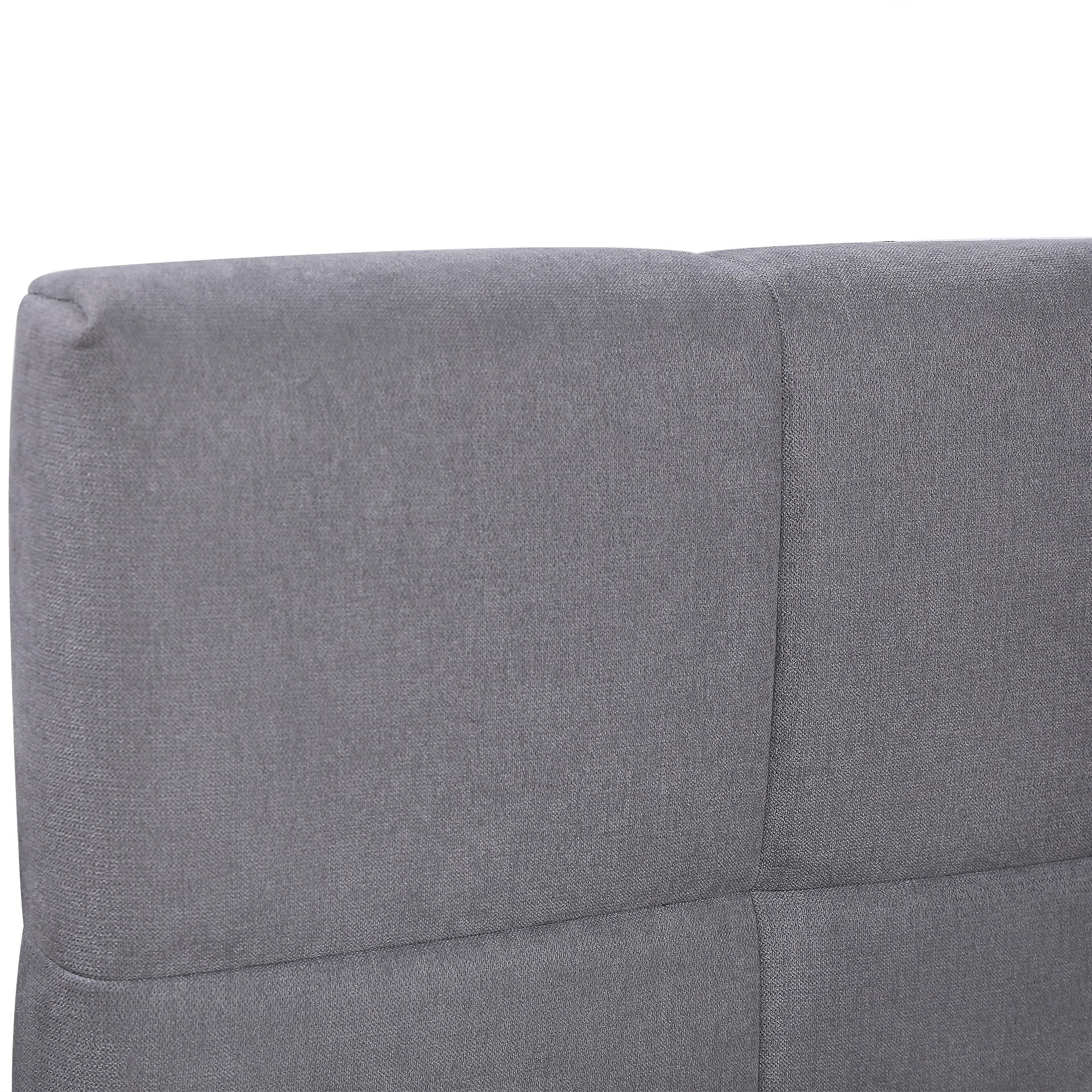 Nora Queen Bed Frame - Light Grey - Image 8