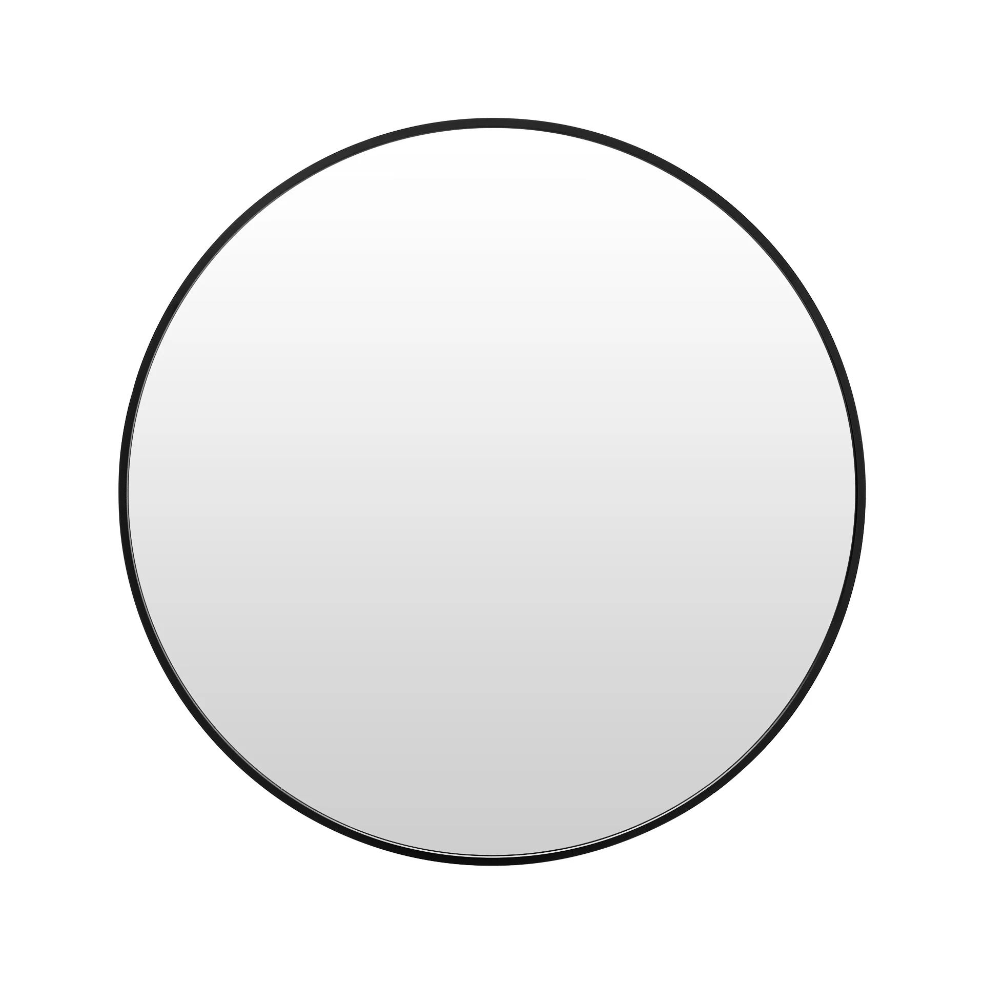 Nova Round Metal Framed Wall Mirror 60cm - Black - Image 10