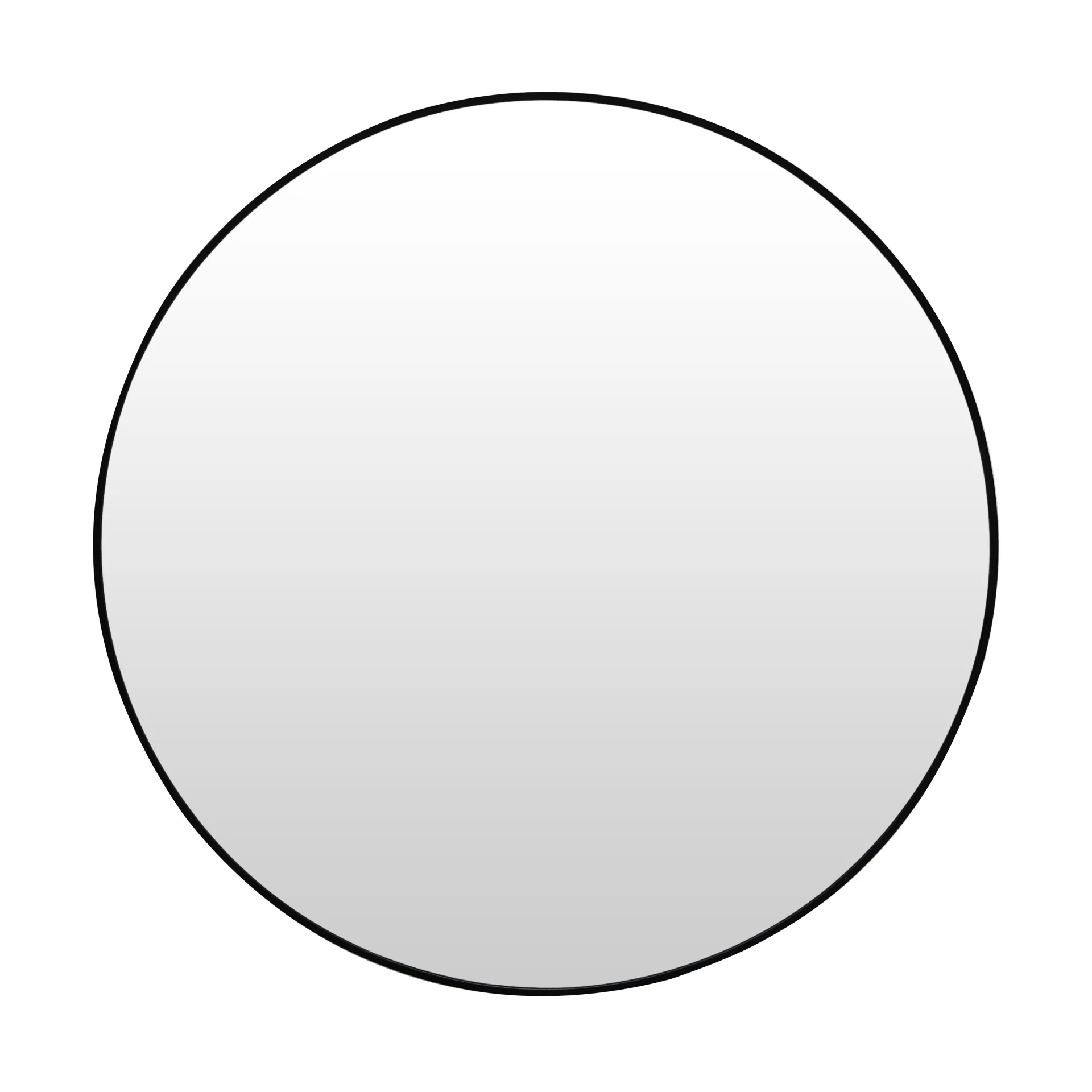 Nova Round Metal Framed Wall Mirror 90cm - Black - Image 11