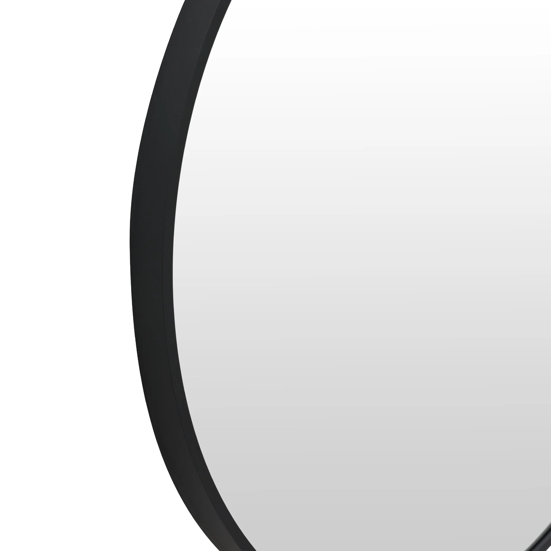 Nova Round Metal Framed Wall Mirror 90cm - Black - Image 14