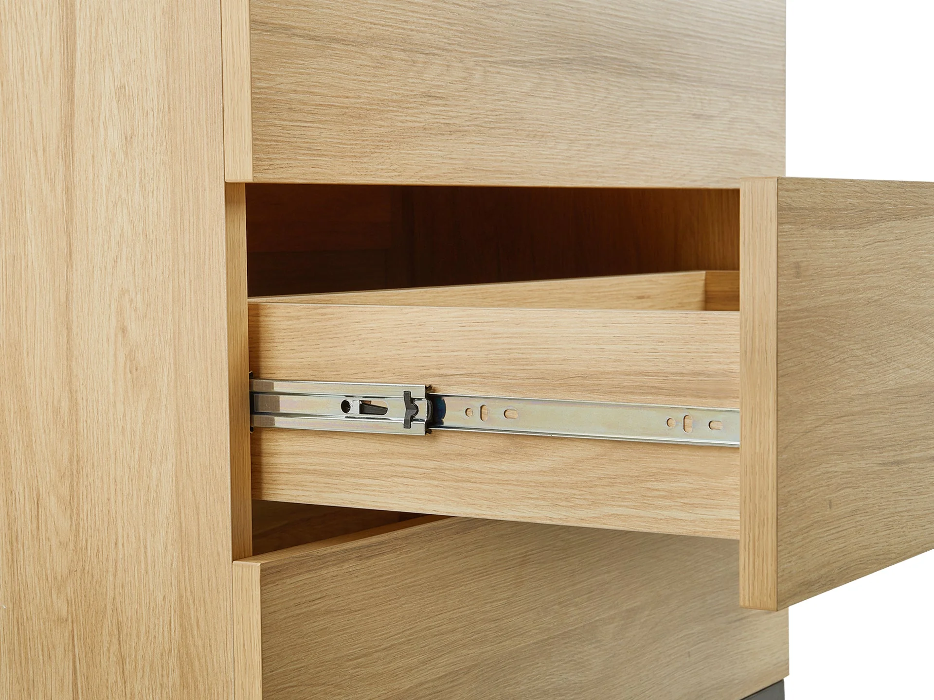 OCALA Tallboy 4 Drawer Chest Dresser - OAK - Image 9