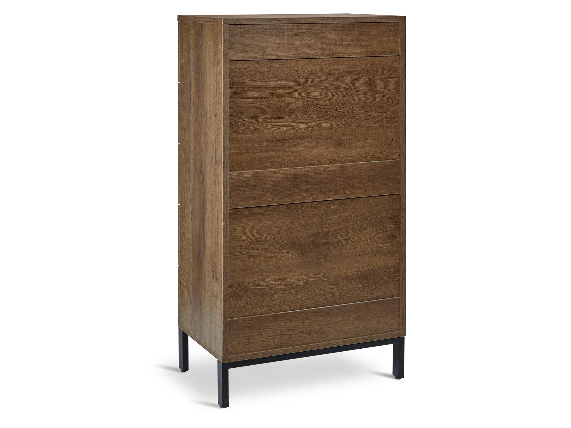OCALA Tallboy 4 Drawer Chest Dresser - WALNUT - Image 8