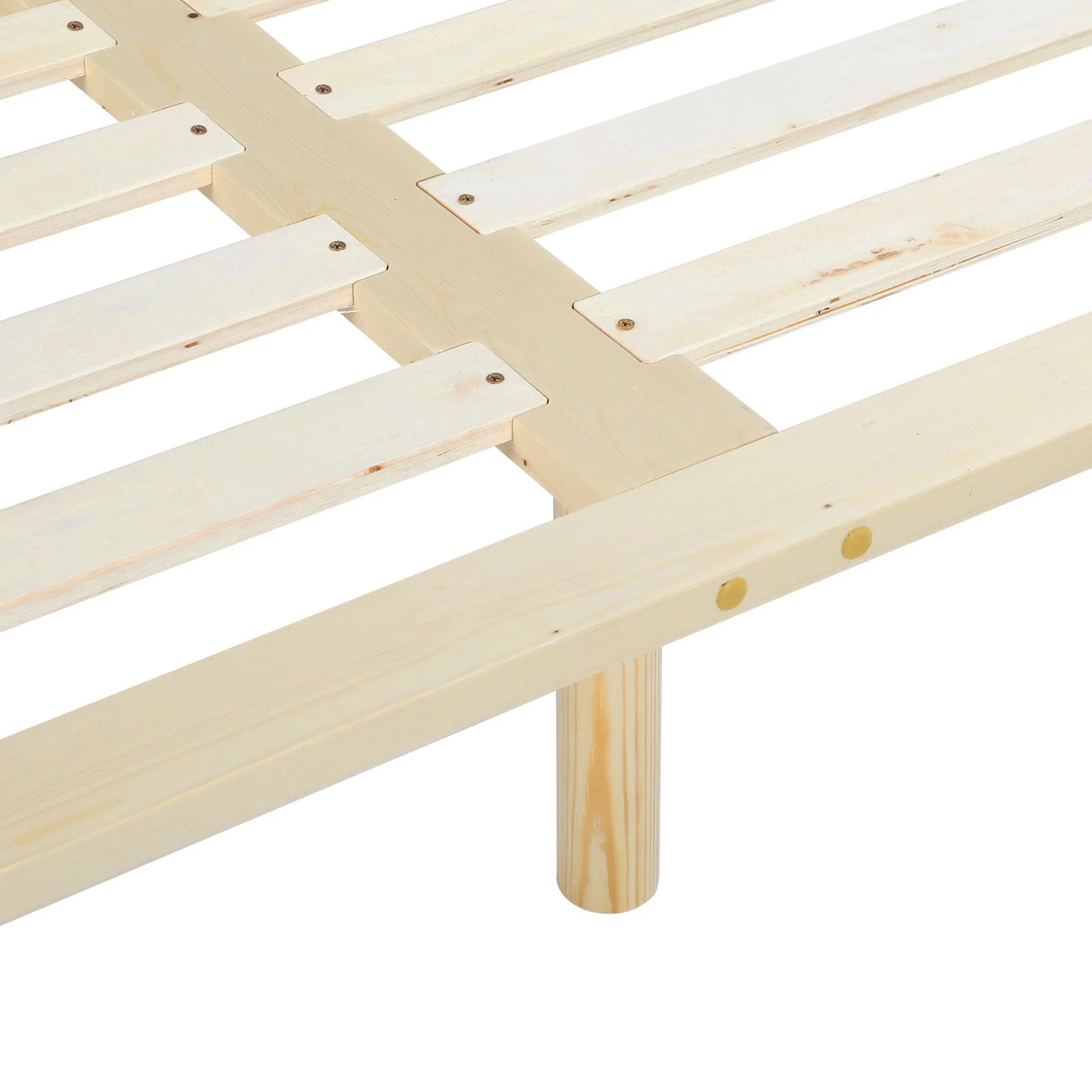 Ohio King Wooden Bed Base - Natural - Image 10