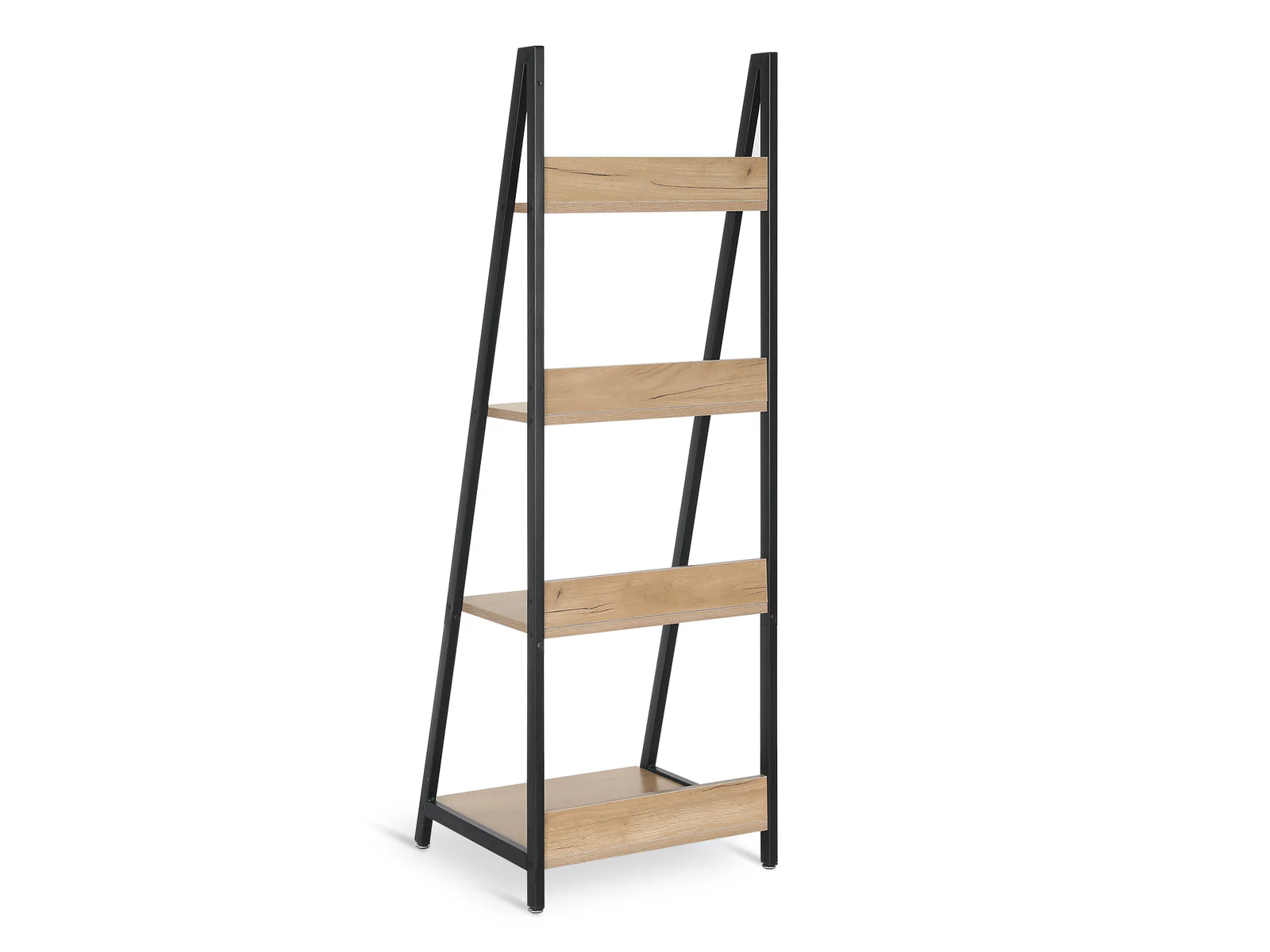 ONEGA 4 Tier Ladder Shelf - OAK - Image 3