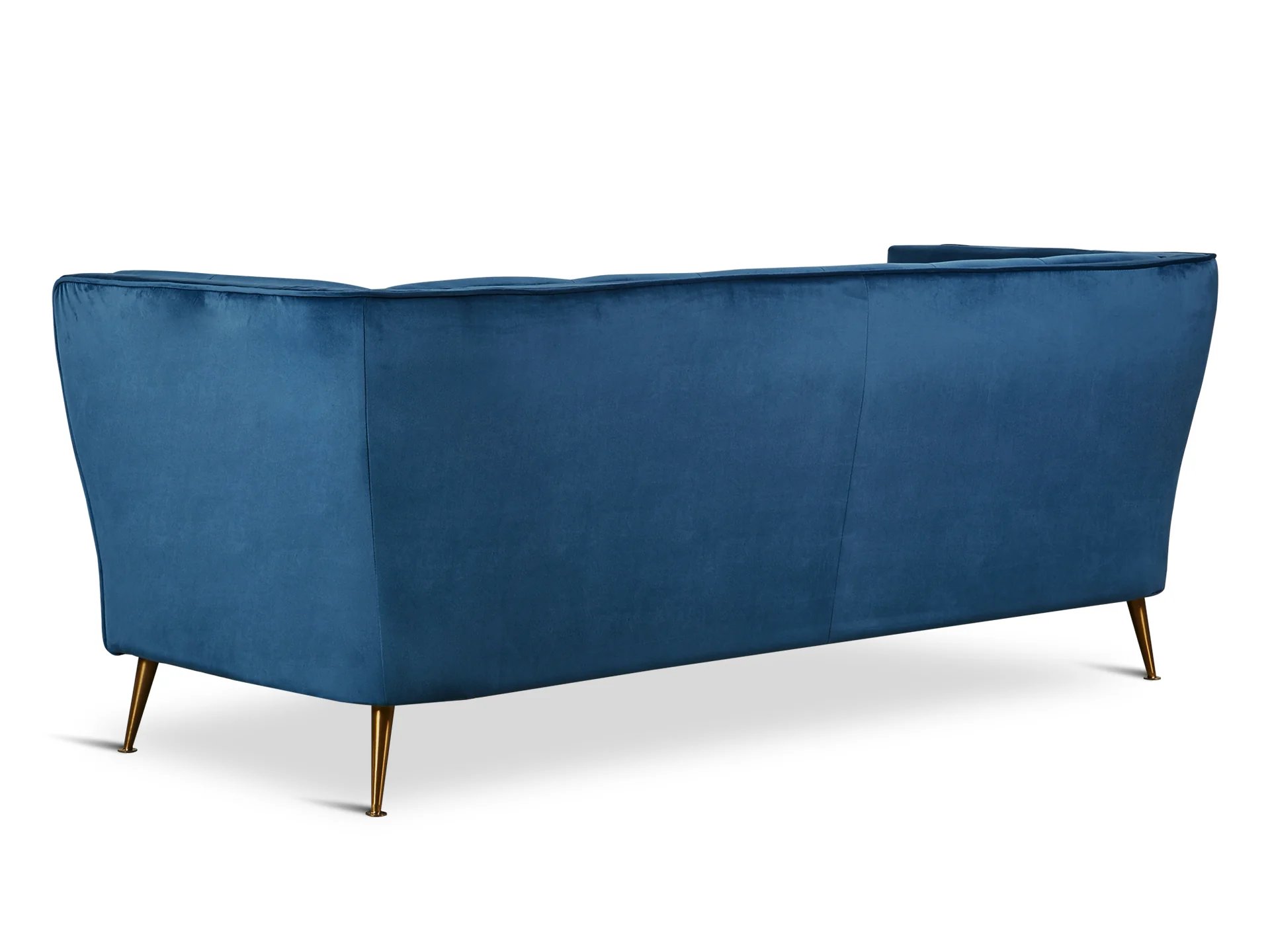 OSLO 3 Seater Velvet Sofa - BLUE - Image 7