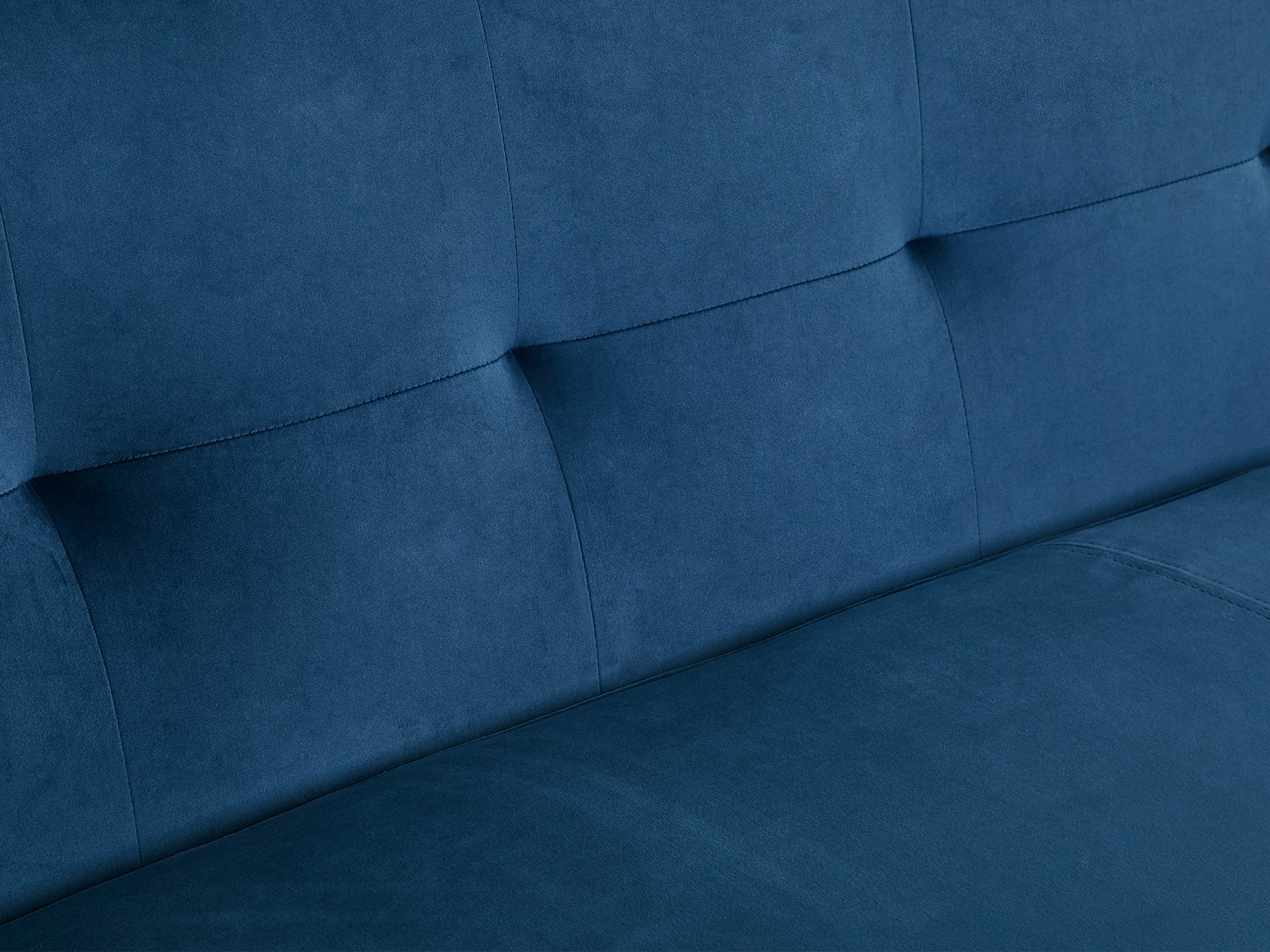 OSLO 3 Seater Velvet Sofa - BLUE - Image 9