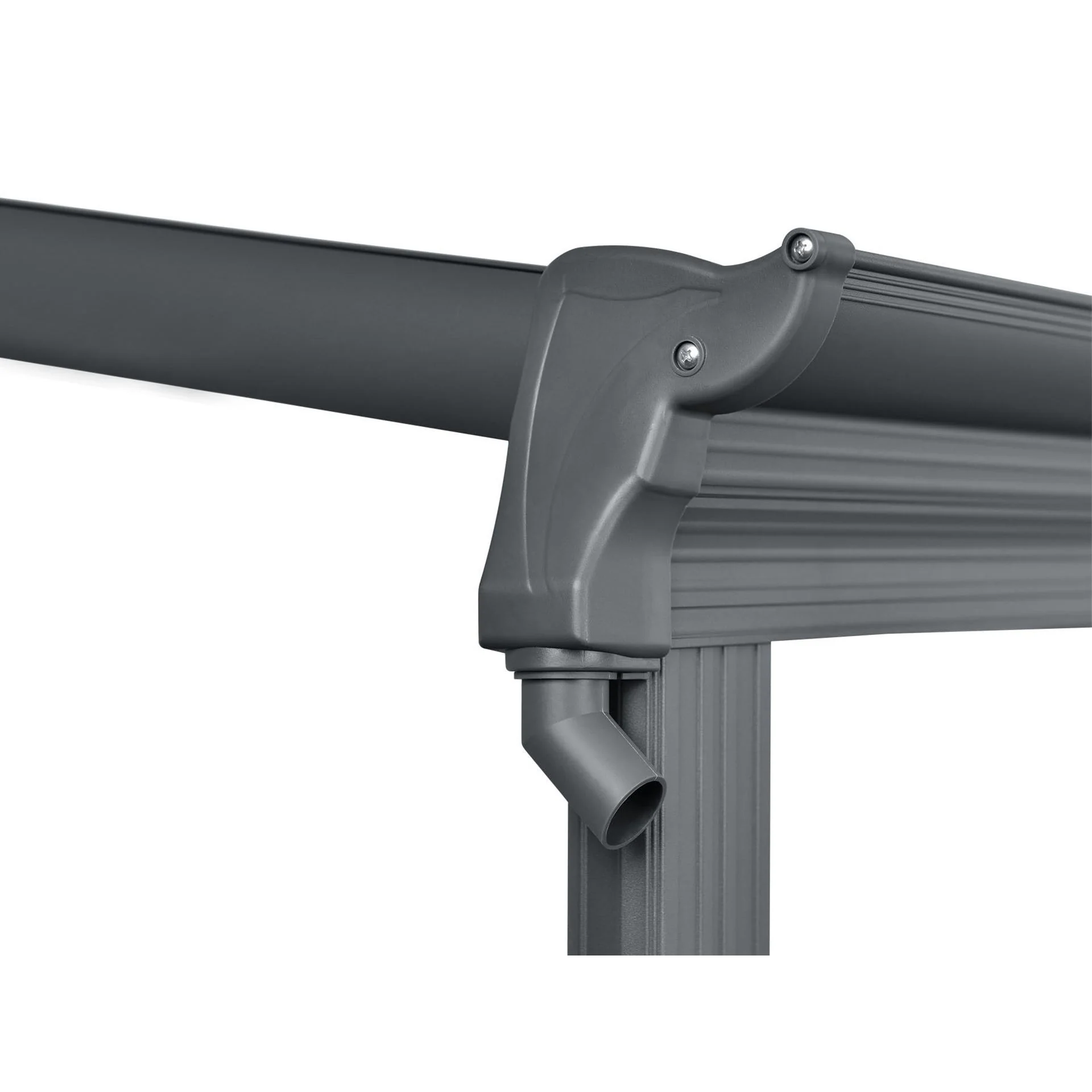 Patio Canopy 20' x 10' ft - 6.18 x 3.03 x 2.58M - Charcoal Grey - Image 10