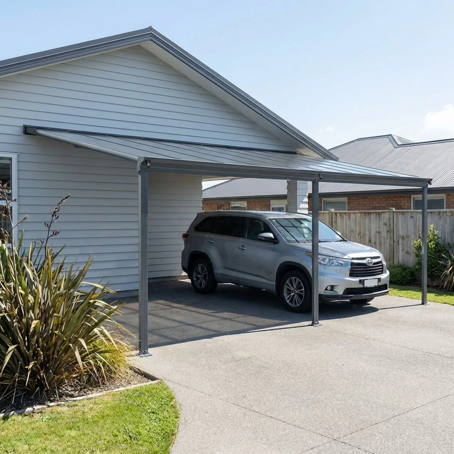 Patio Canopy Roof 5.57m x 3m - Charcoal Grey - Image 3