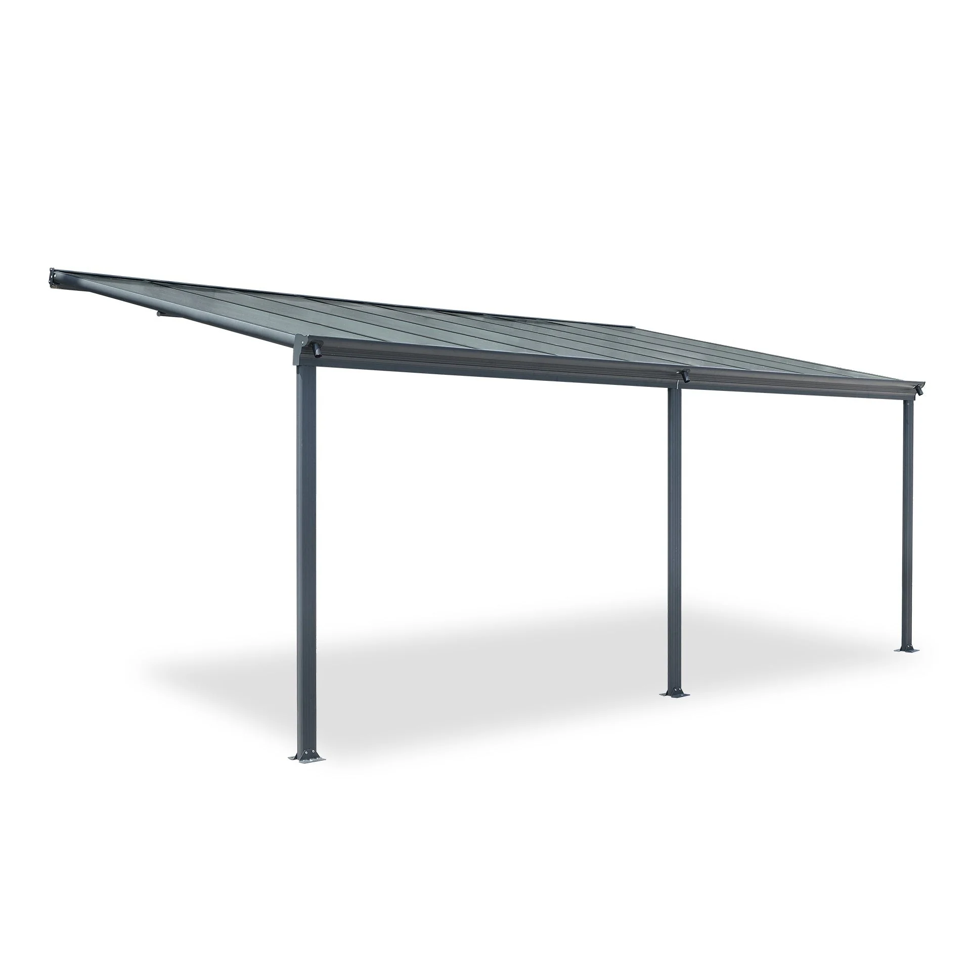 Patio Canopy Roof 5.57m x 3m - Charcoal Grey - Image 7