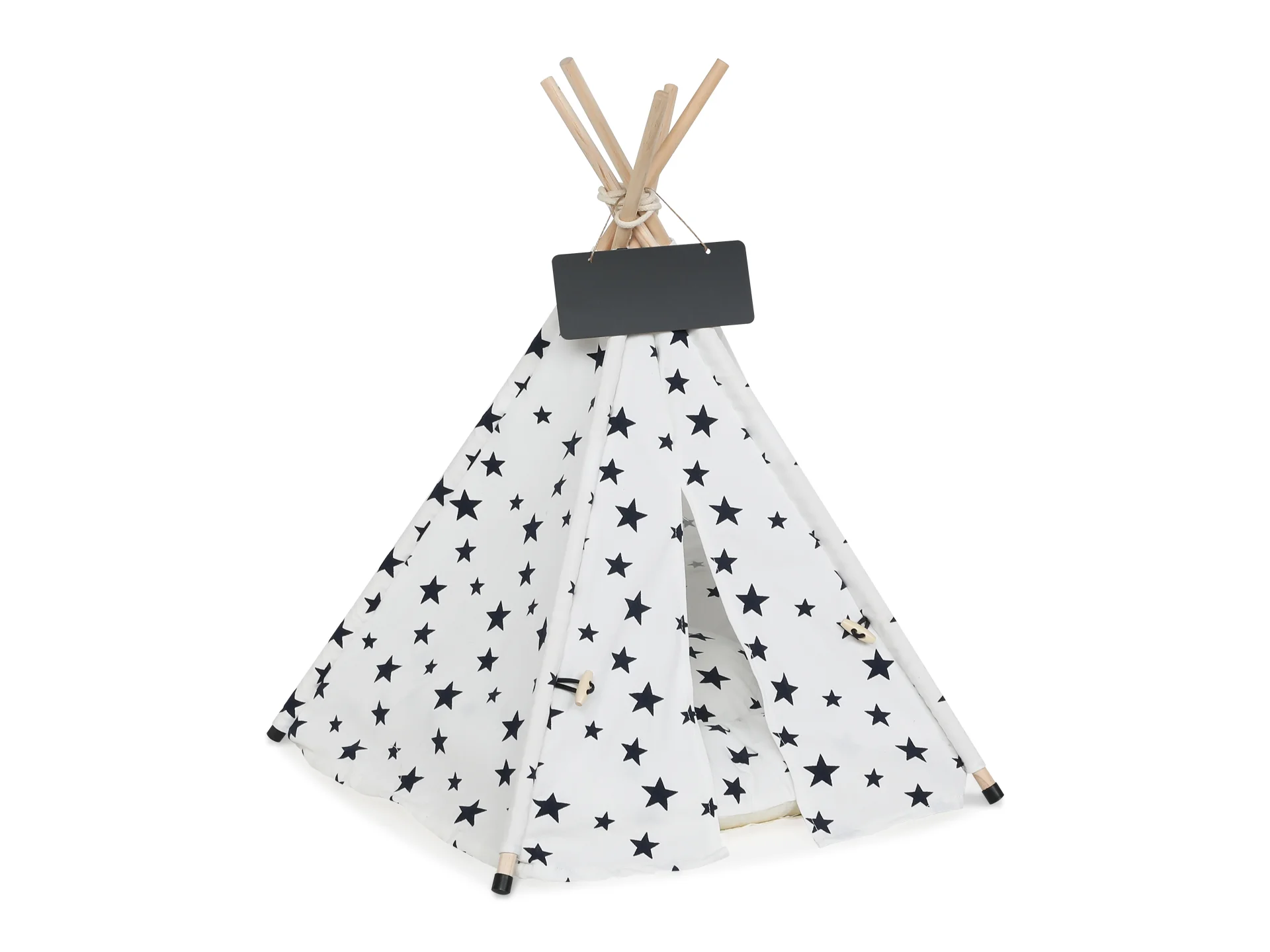 Pet Teepee Tent Pet Bed - Star Pattern - Image 2