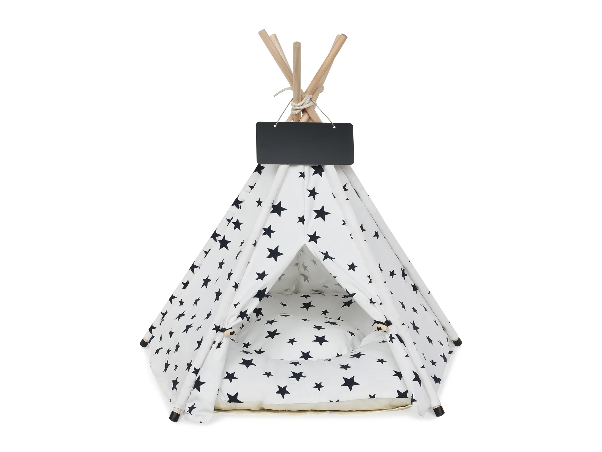 Pet Teepee Tent Pet Bed - Star Pattern - Image 4
