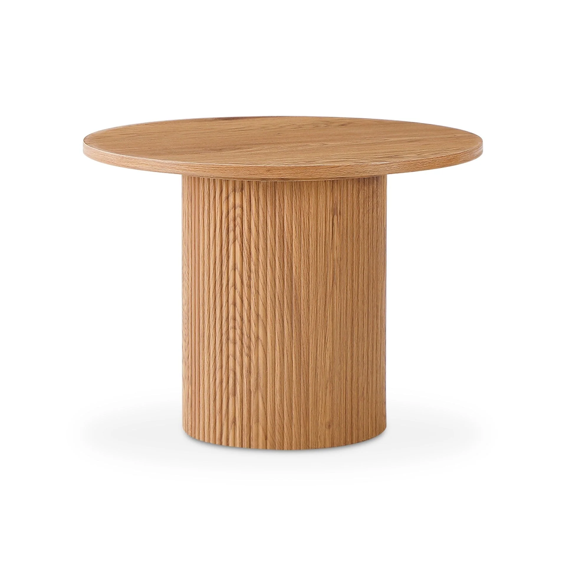 Peyton Round Coffee Table 60cm - Oak - Image 8