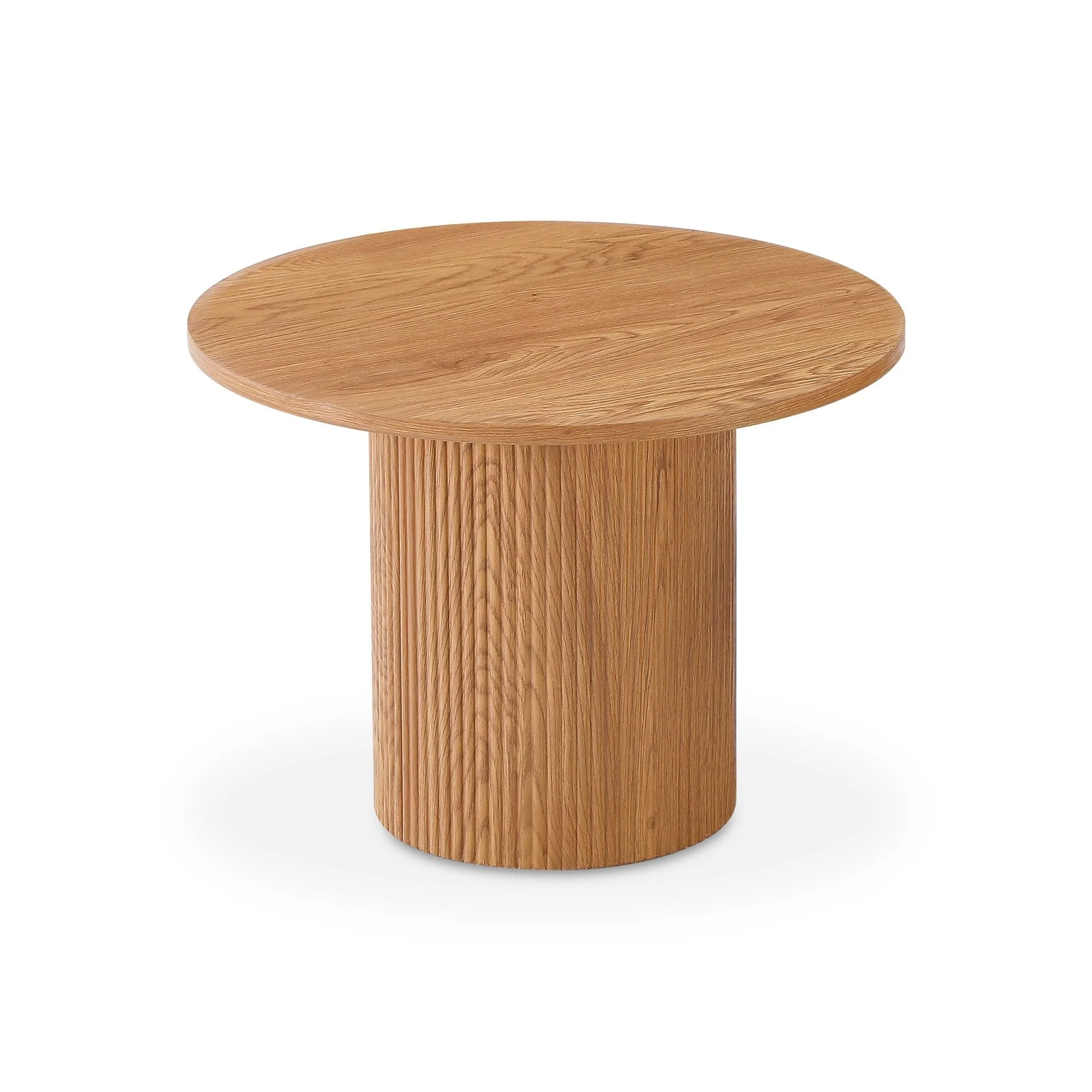 Peyton Round Coffee Table 60cm - Oak - Image 9