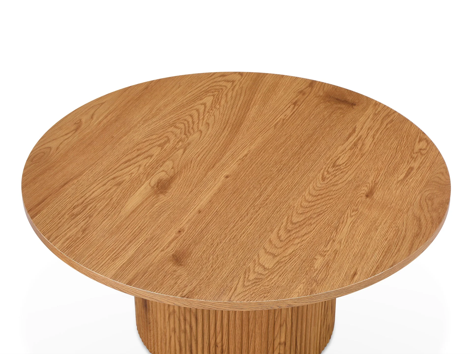 Peyton Round Coffee Table 80cm - Oak - Image 7