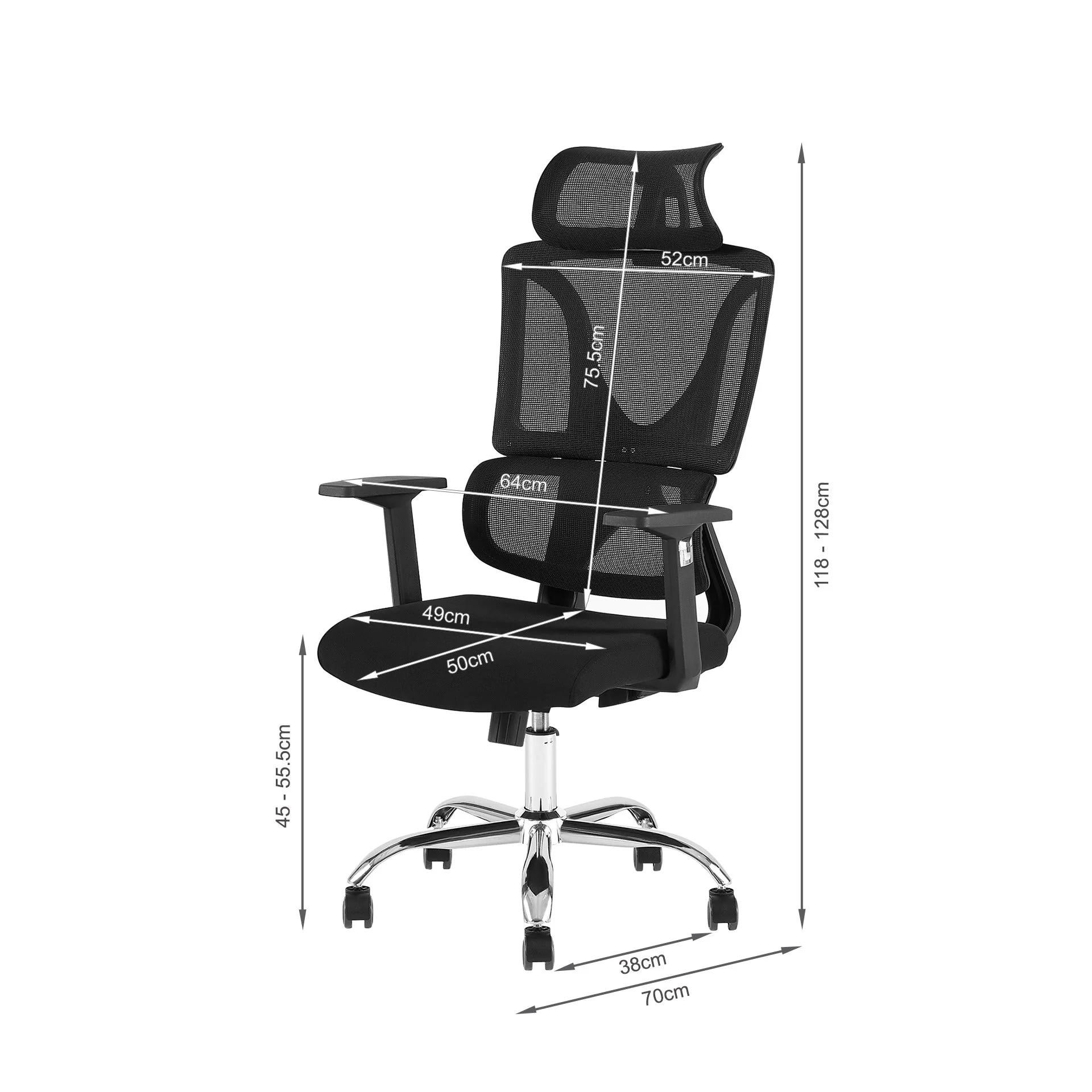 Phillip Office Chair - Black - Image 11