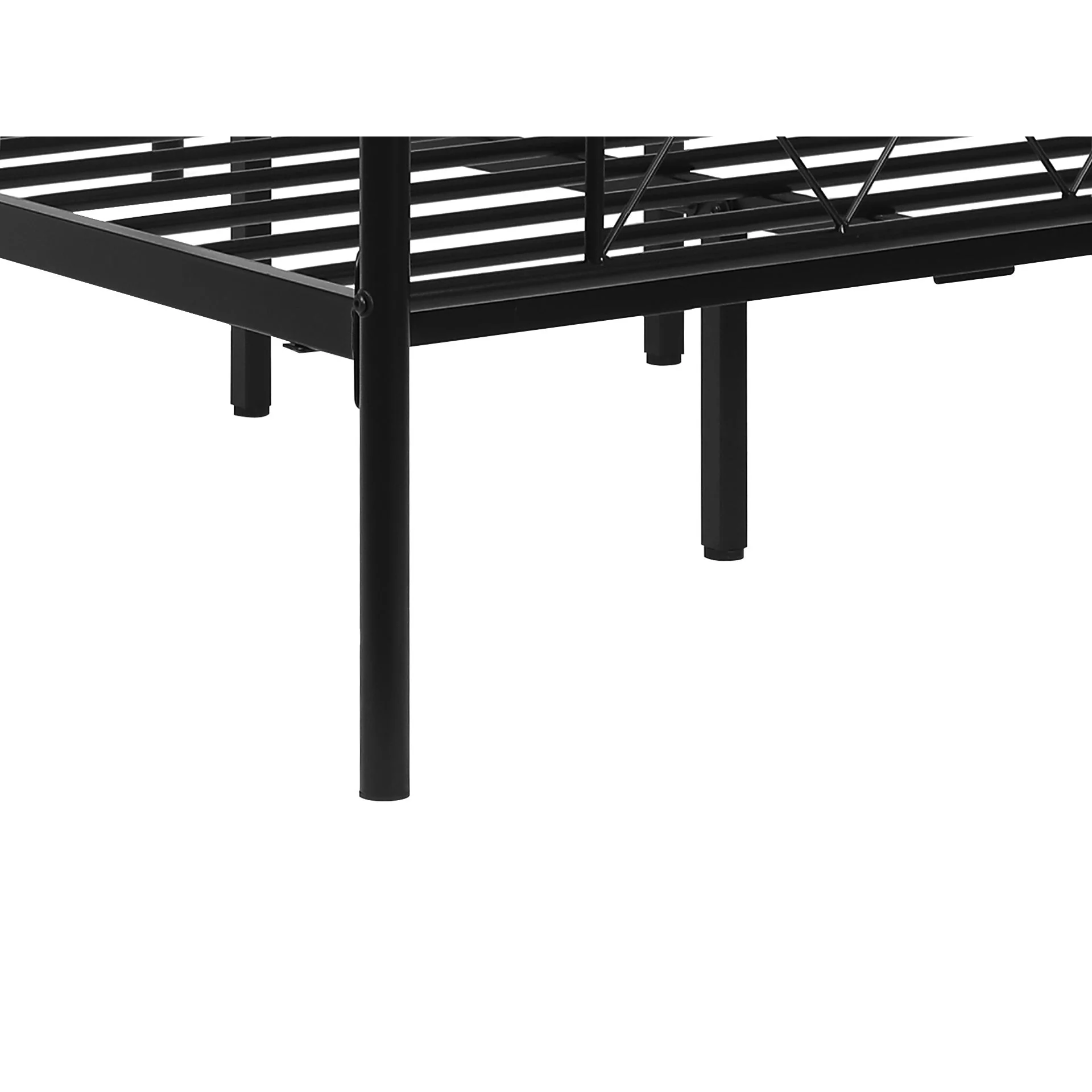 Picton King Single Metal Bed Frame - Black - Image 14