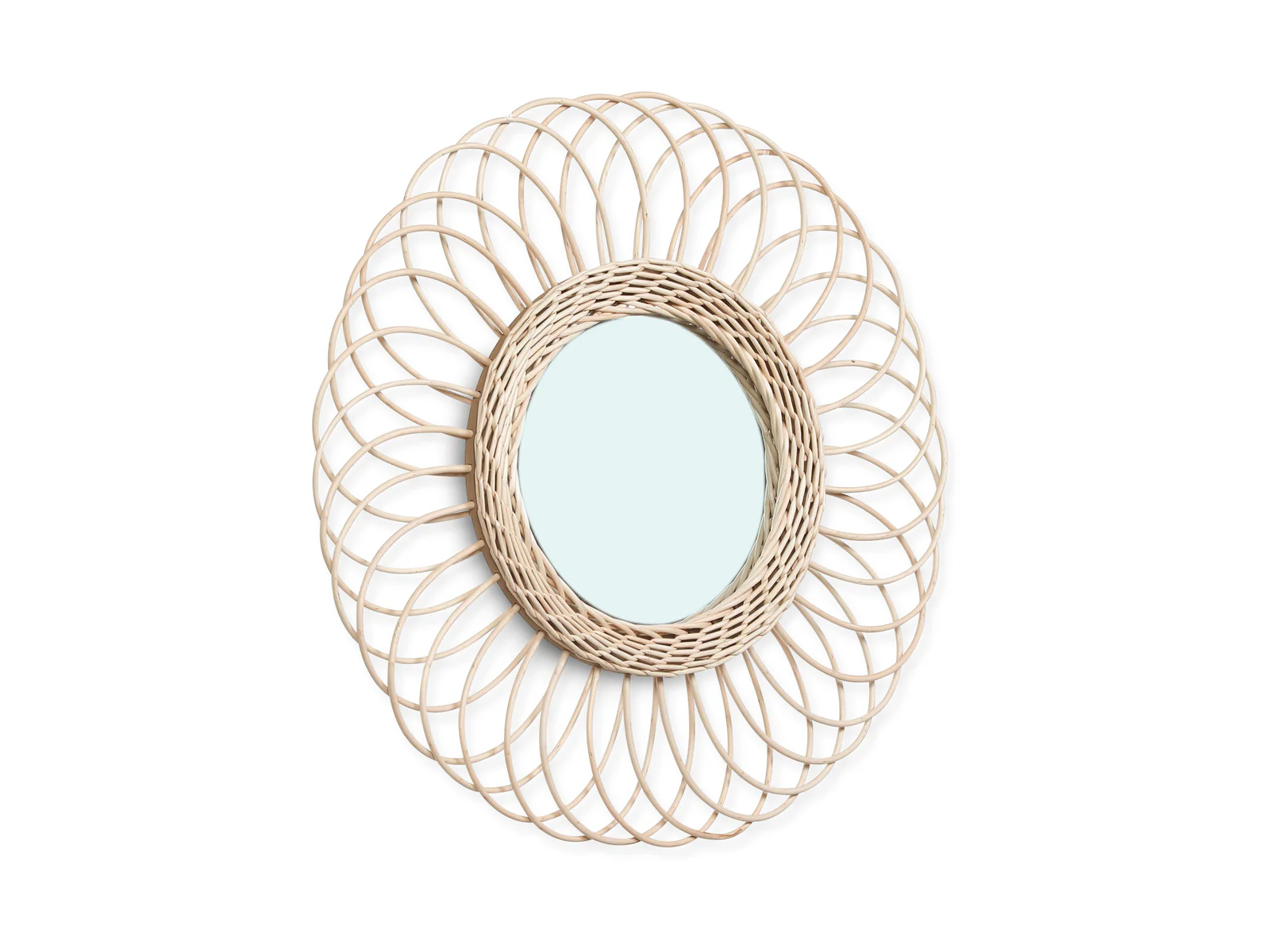 POTOO Rattan Wall Mirror - Image 5