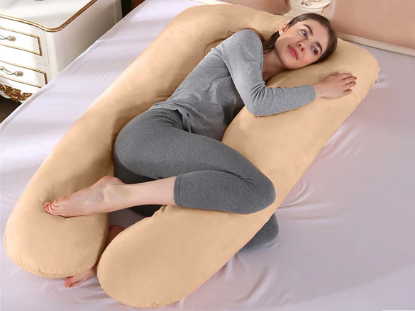 Pregnancy Maternity Pillow Support U-Shape - LIGHT APRICOT