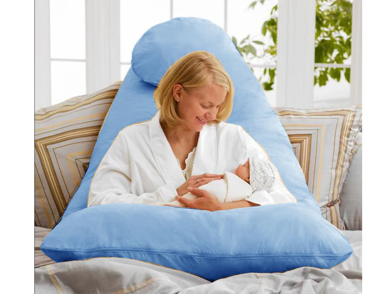 Pregnancy Pillow Maternity Support U SHAPE - BLUE - Image 2