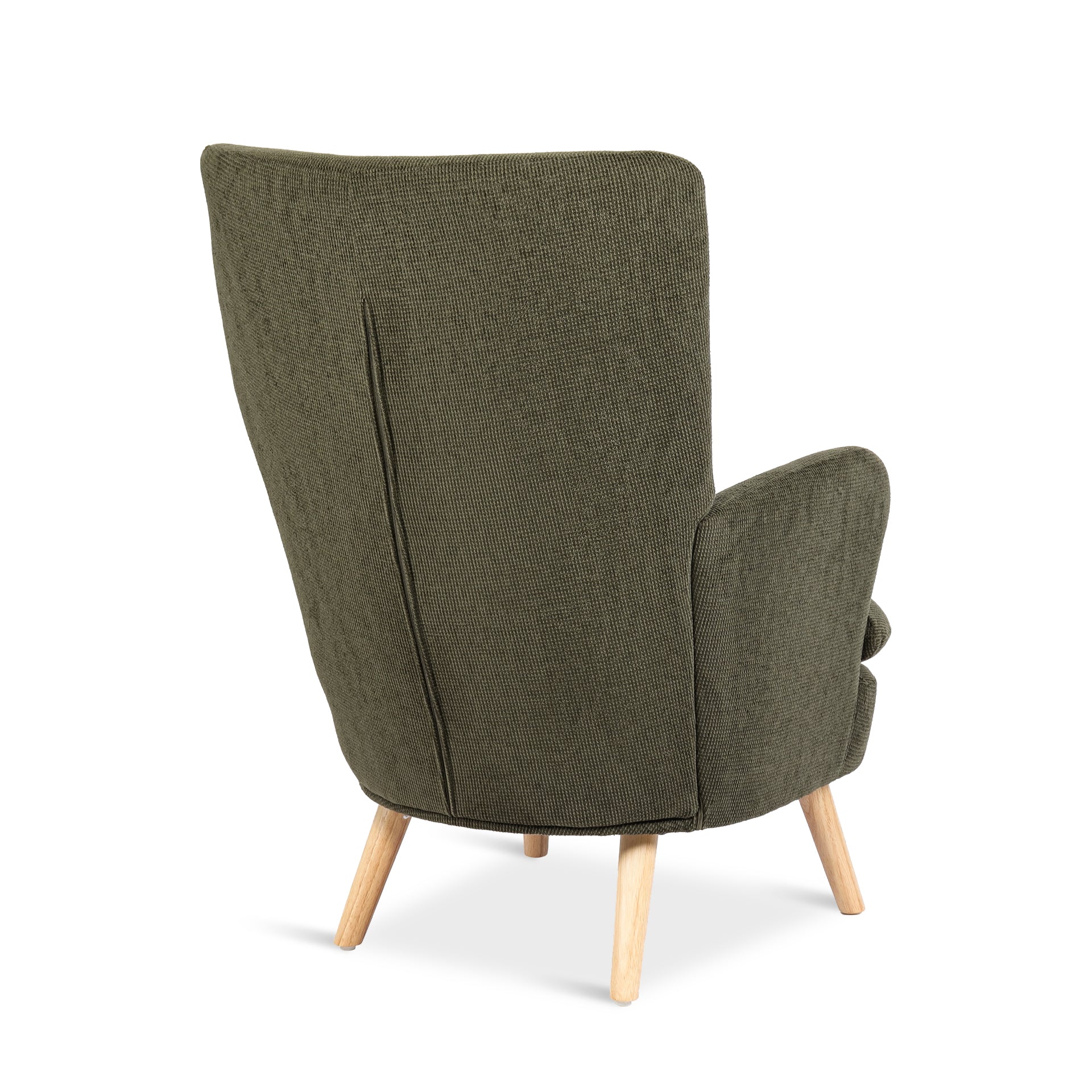 Puff Linen Armchair - Dark Green - Image 10