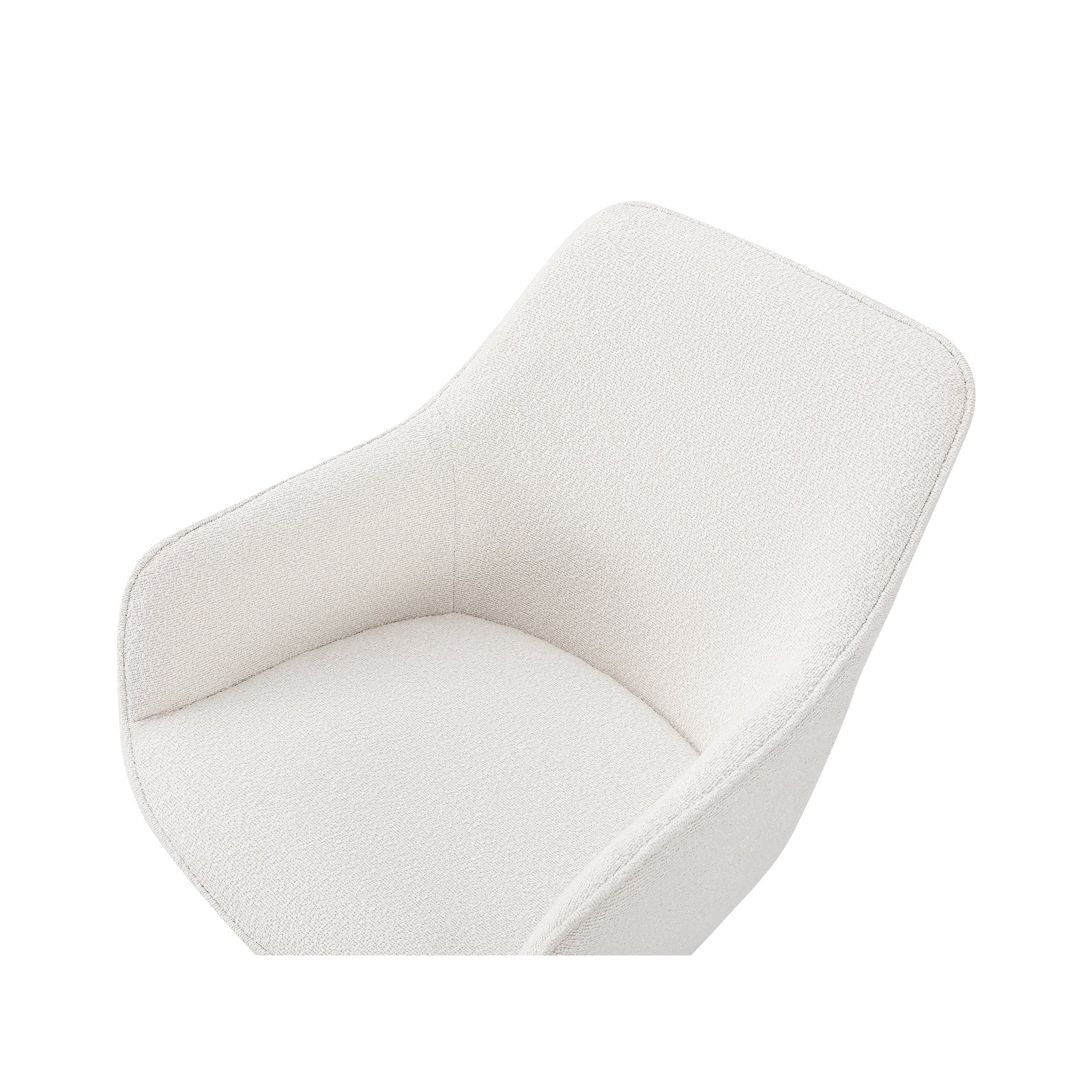 Ramona Boucle Dining Chair - Set of 2 - White + Black - Image 10