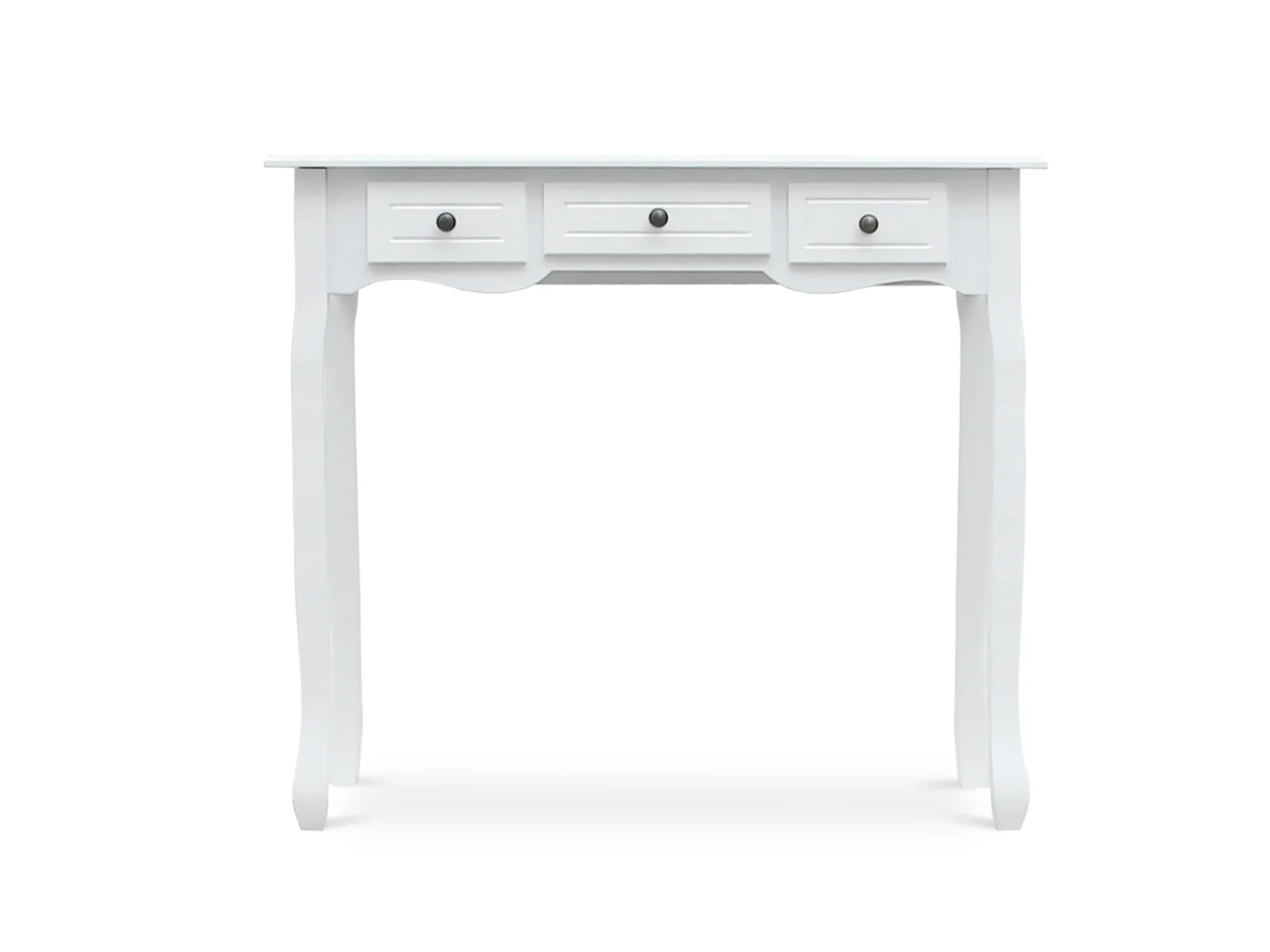 REESE Console Table with 3 Drawers - WHITE - Image 3