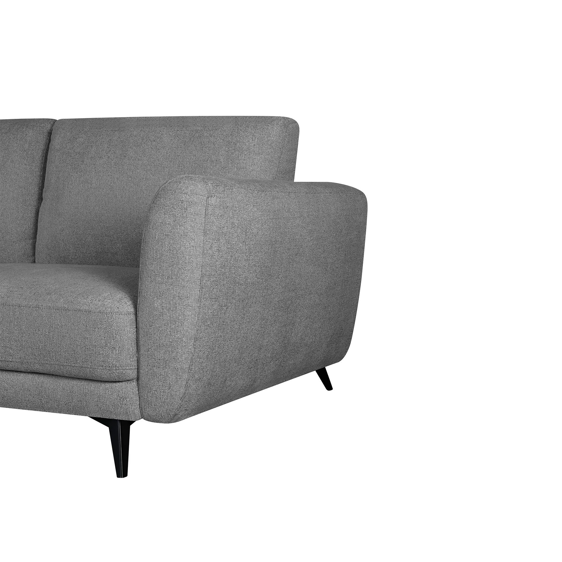 Rivel Chenille 2 Seater Sofa - Ash Grey - Image 12