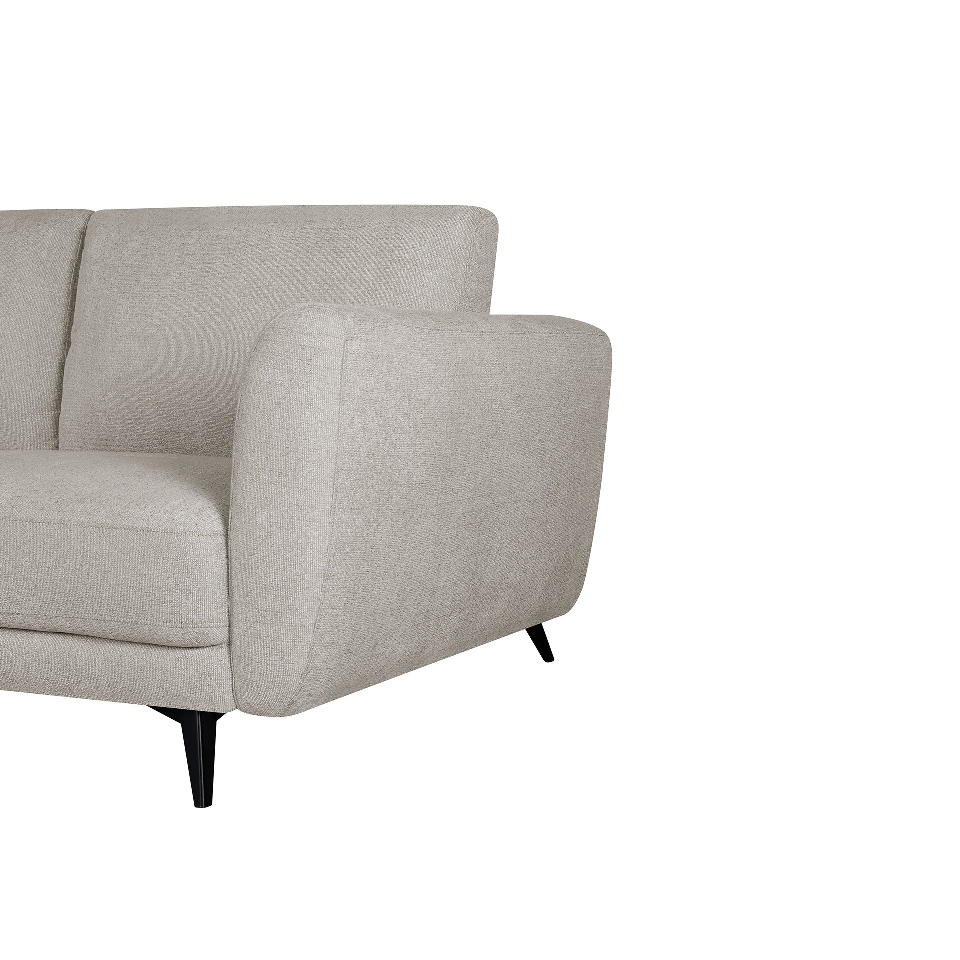 Rivel Chenille 3 Seater Sofa - Beige - Image 11