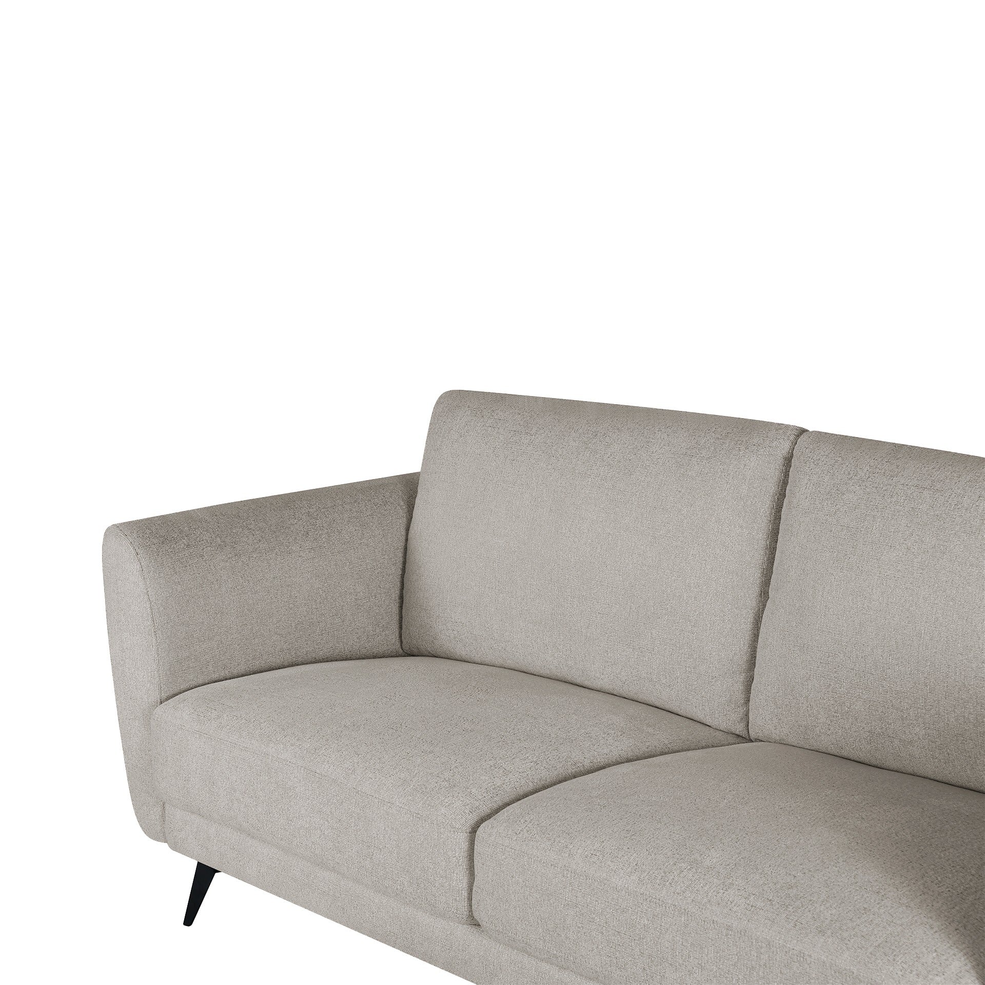 Rivel Chenille 3 Seater Sofa - Beige - Image 12