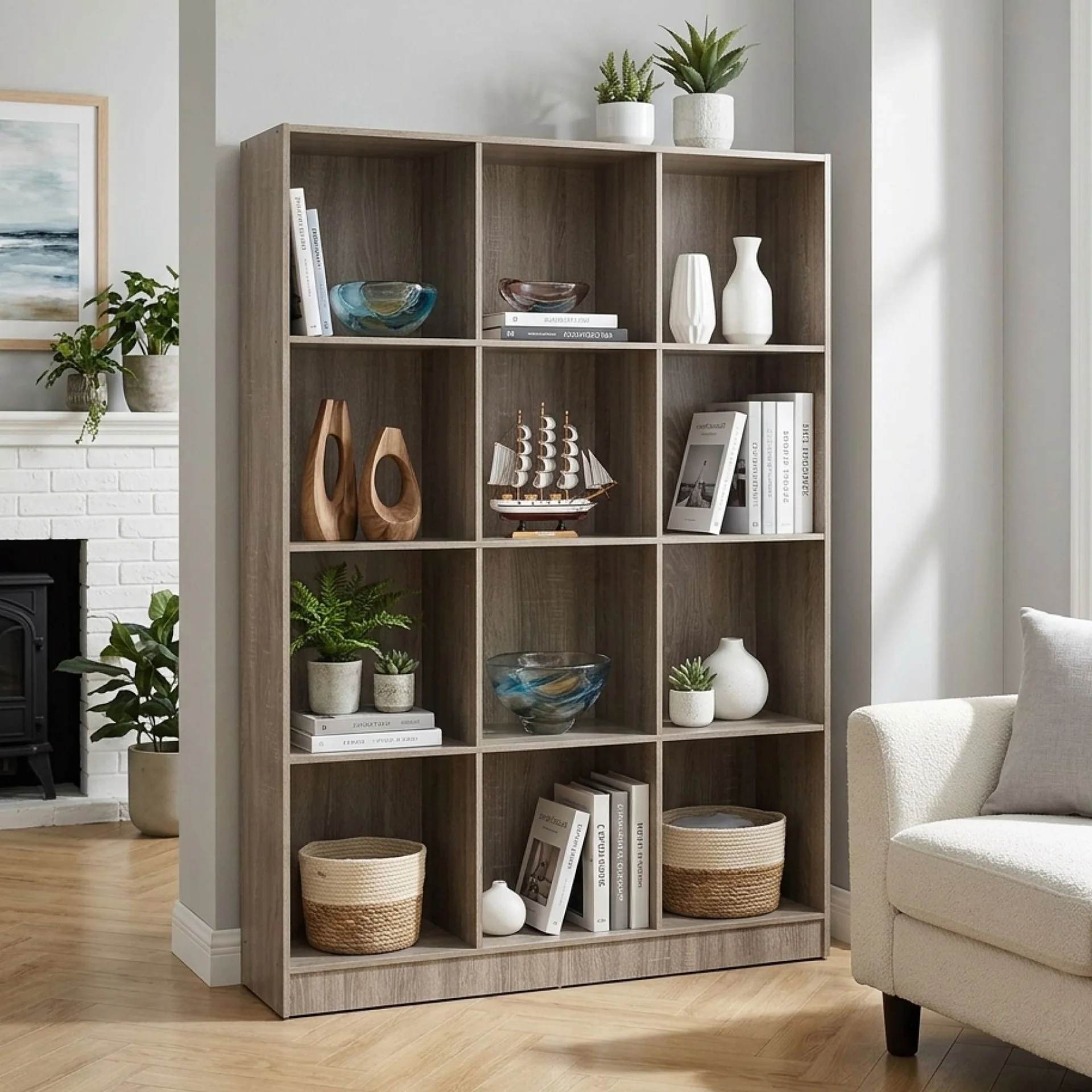 Riwaka Bookshelf Storage Shelf - Sonama Oak