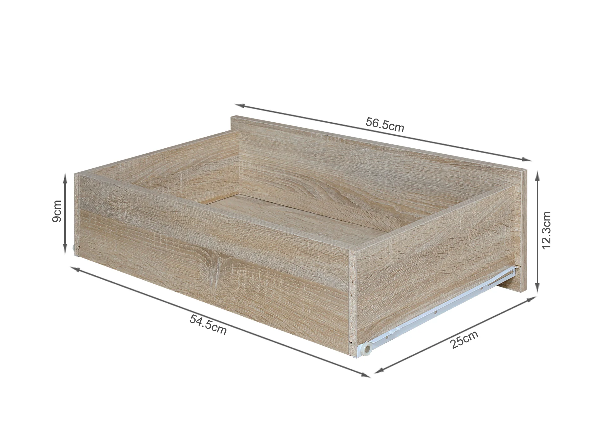 Rotoroa 6 Drawer Shoe Cabinet Storage Rack - Oak - Image 10
