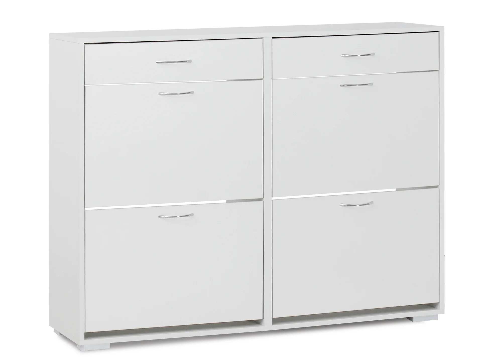 Rotoroa 6 Drawer Shoe Cabinet Storage Rack - White - Image 3