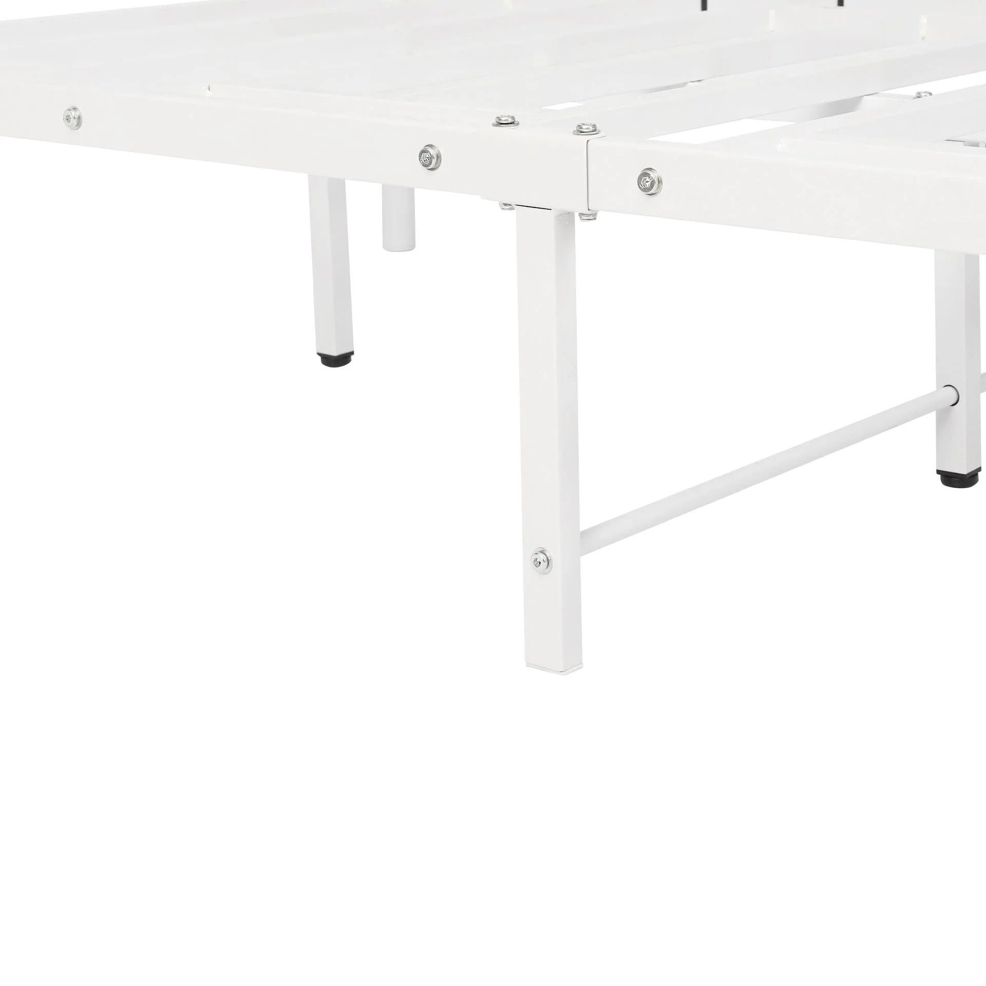 Ruby Single Metal Bed Frame - White - Image 16