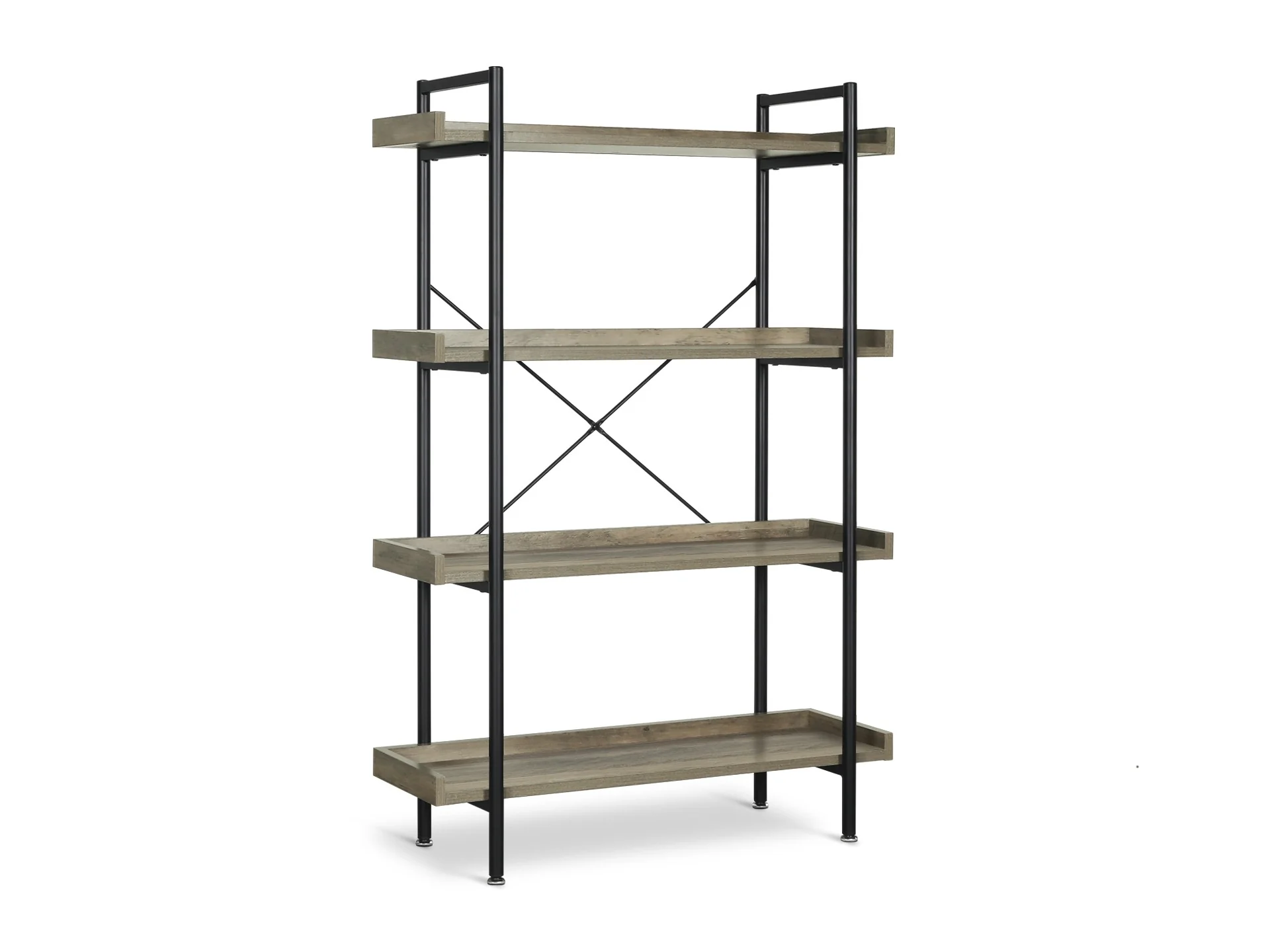 Rudolf 4 Tier Bookshelf - Oak - Image 2
