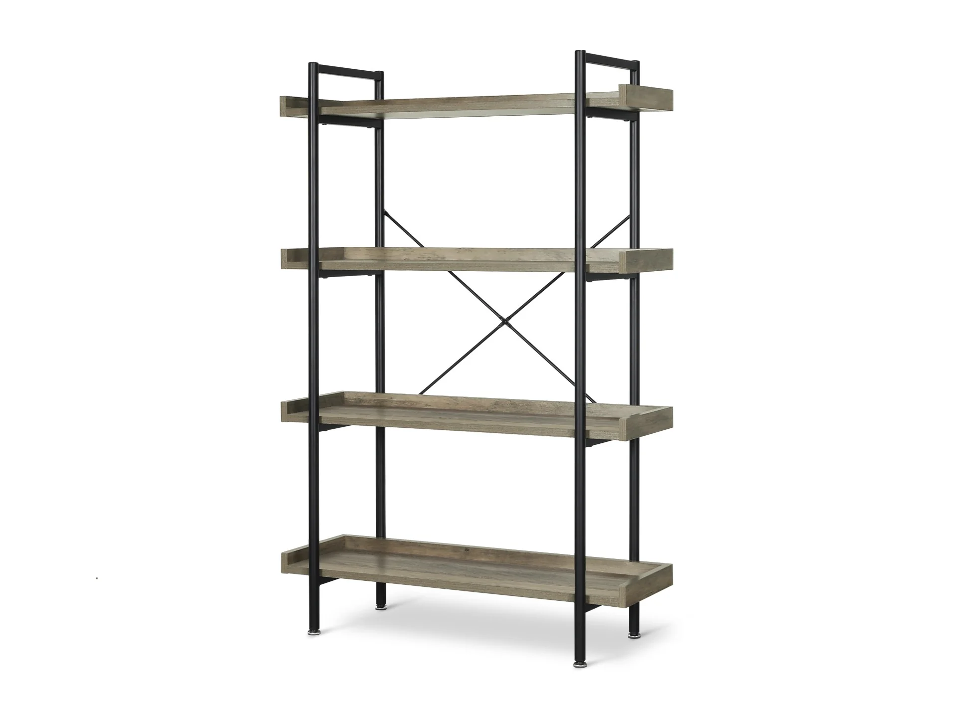 Rudolf 4 Tier Bookshelf - Oak - Image 4