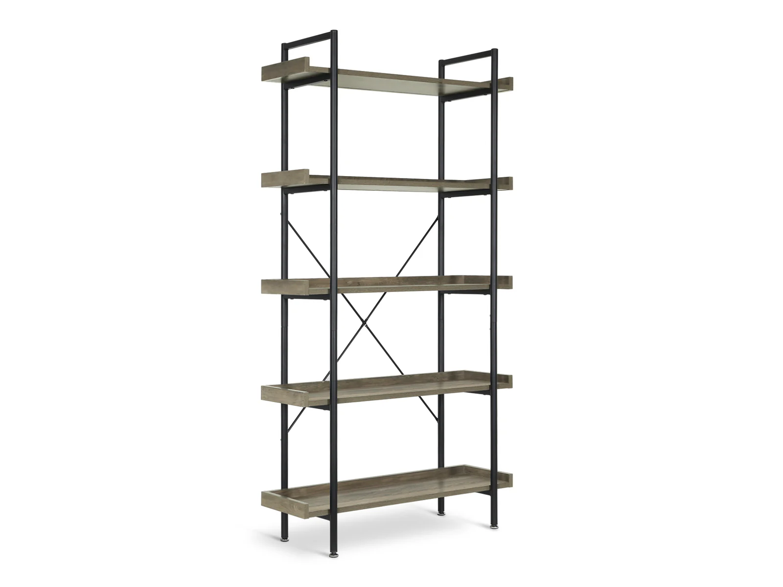 RUDOLF 5 Tier Bookshelf - OAK - Image 2