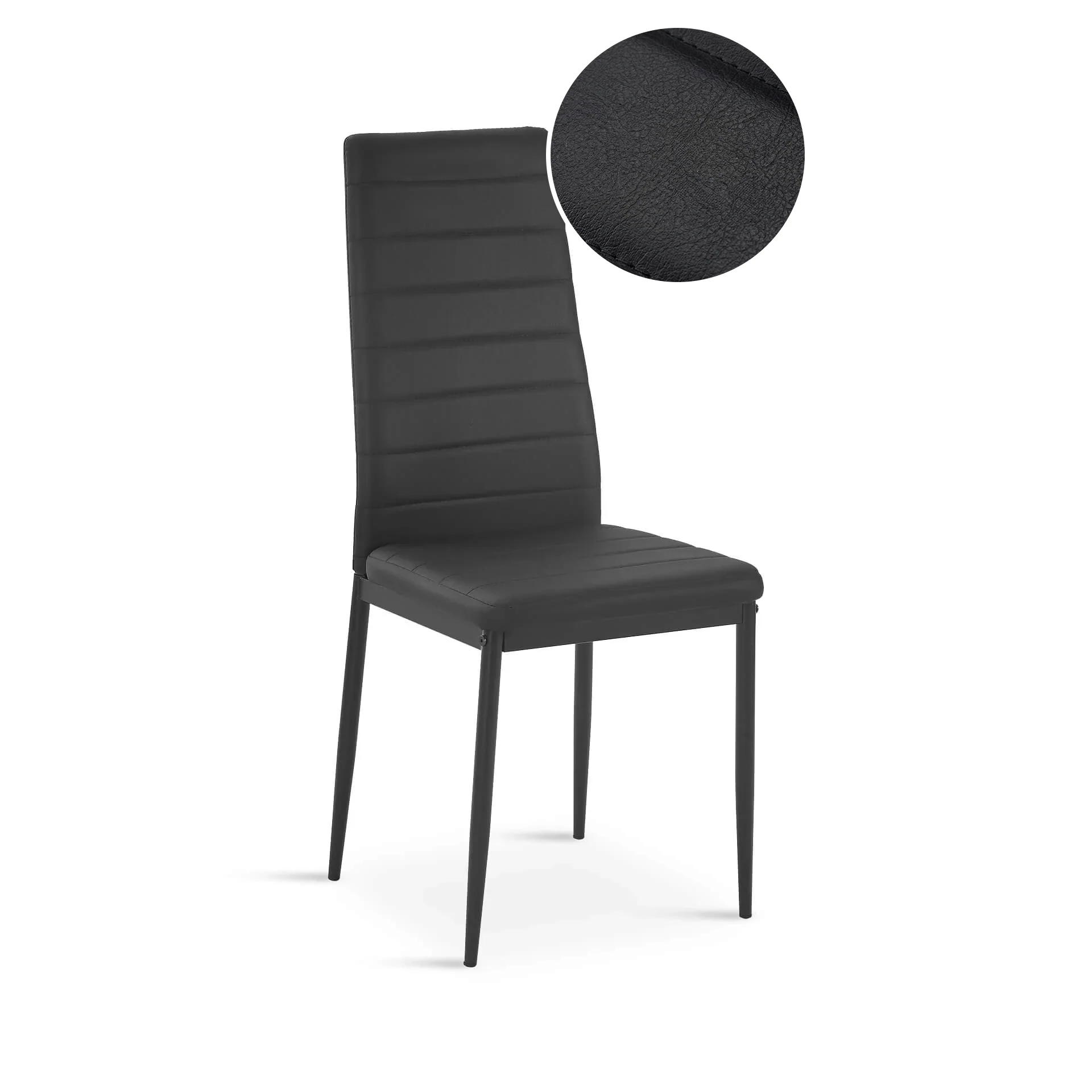 Samuel 5 Piece 1.4m Dining Set - Black - Image 8