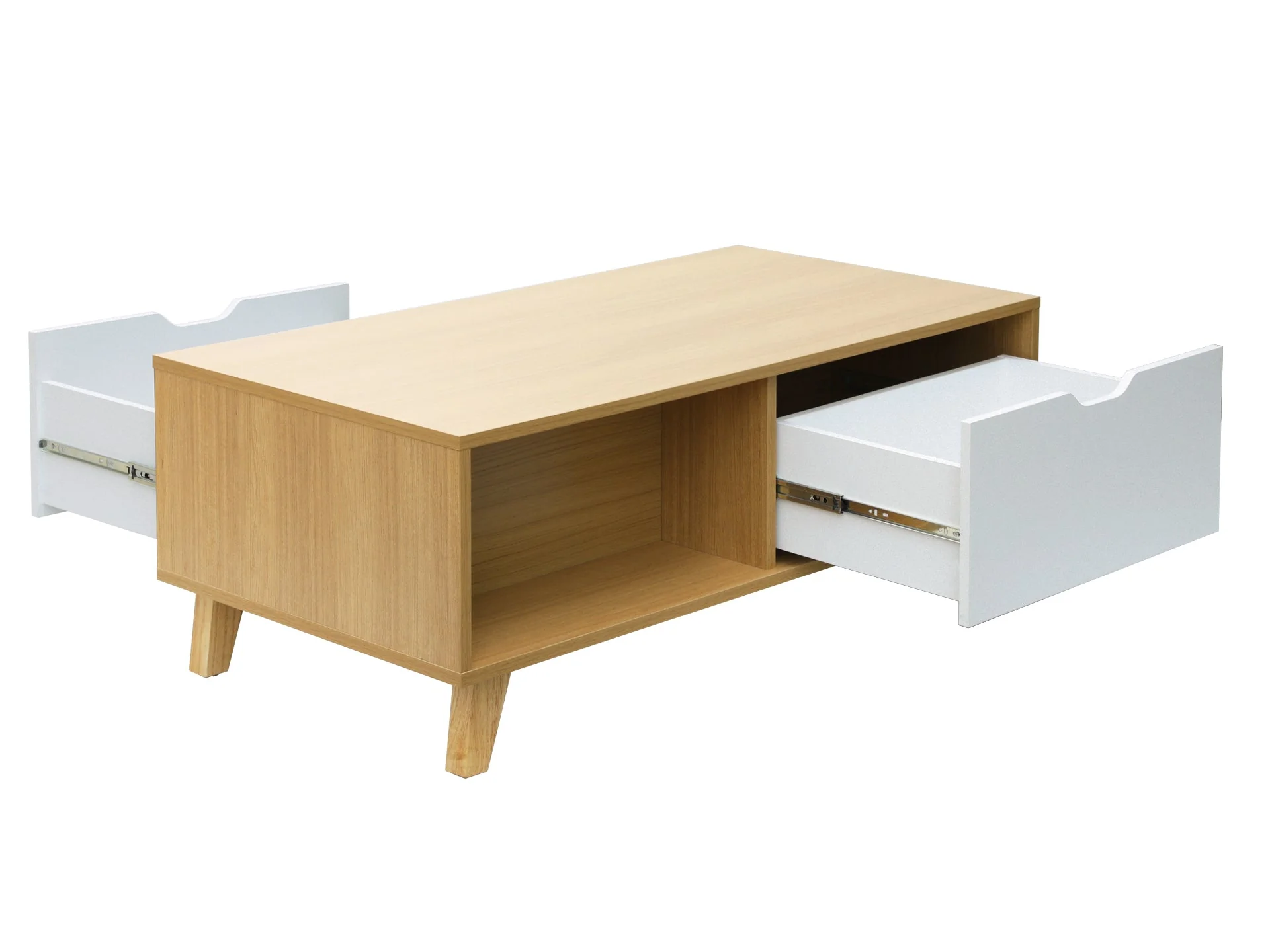 SCHERTZ Wooden Coffee Table - OAK - Image 7